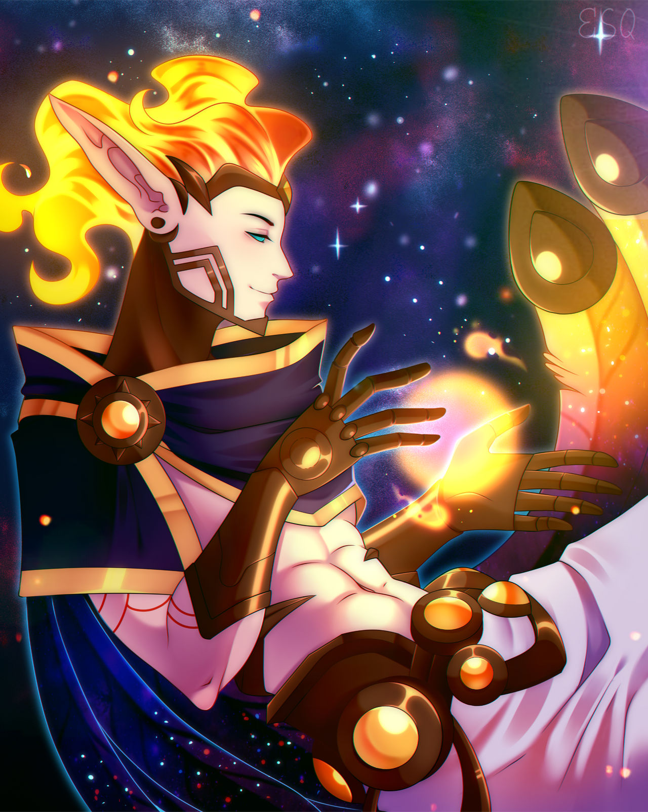 Cosmic Rakan Cosmic Dawn Rakan by Esqurell on DeviantArt