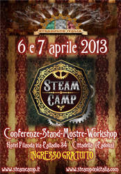 Locandina Steampunk Italia e SteamCamp