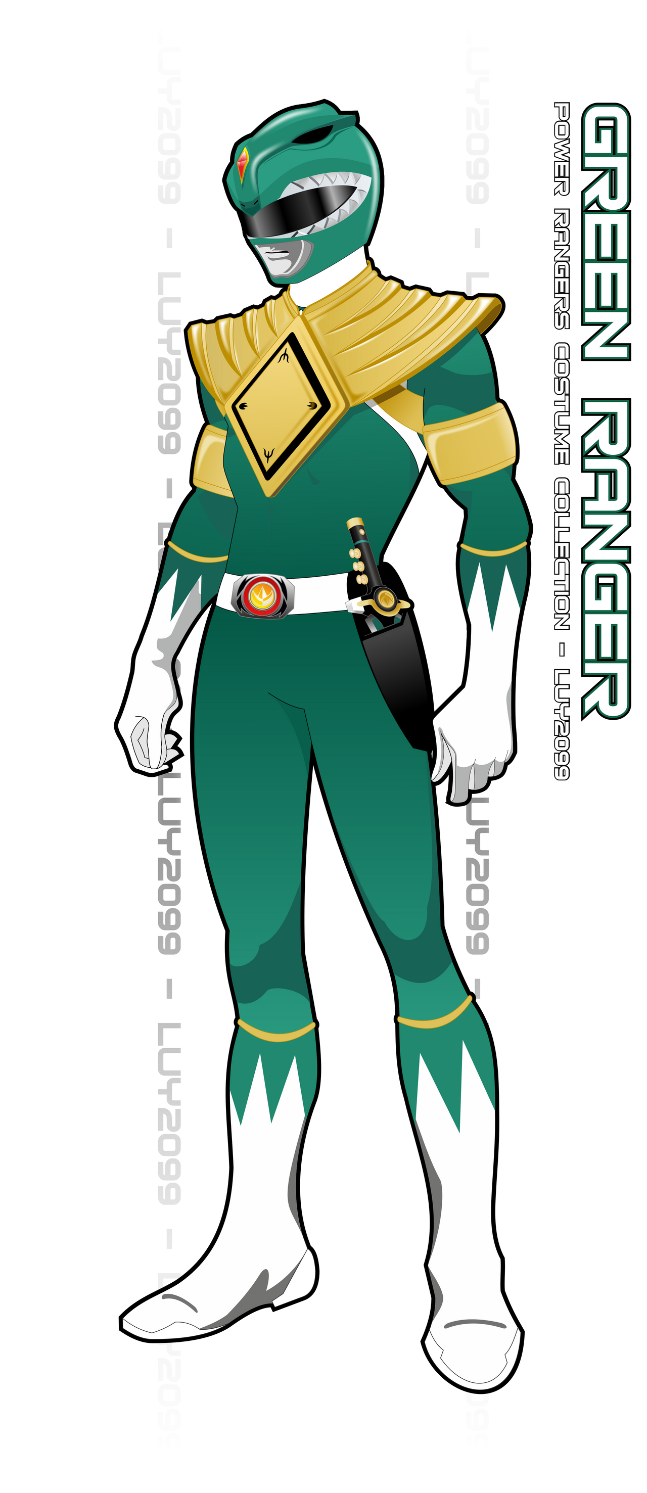 Mighty Morphin Green Ranger by Luy2099 on DeviantArt