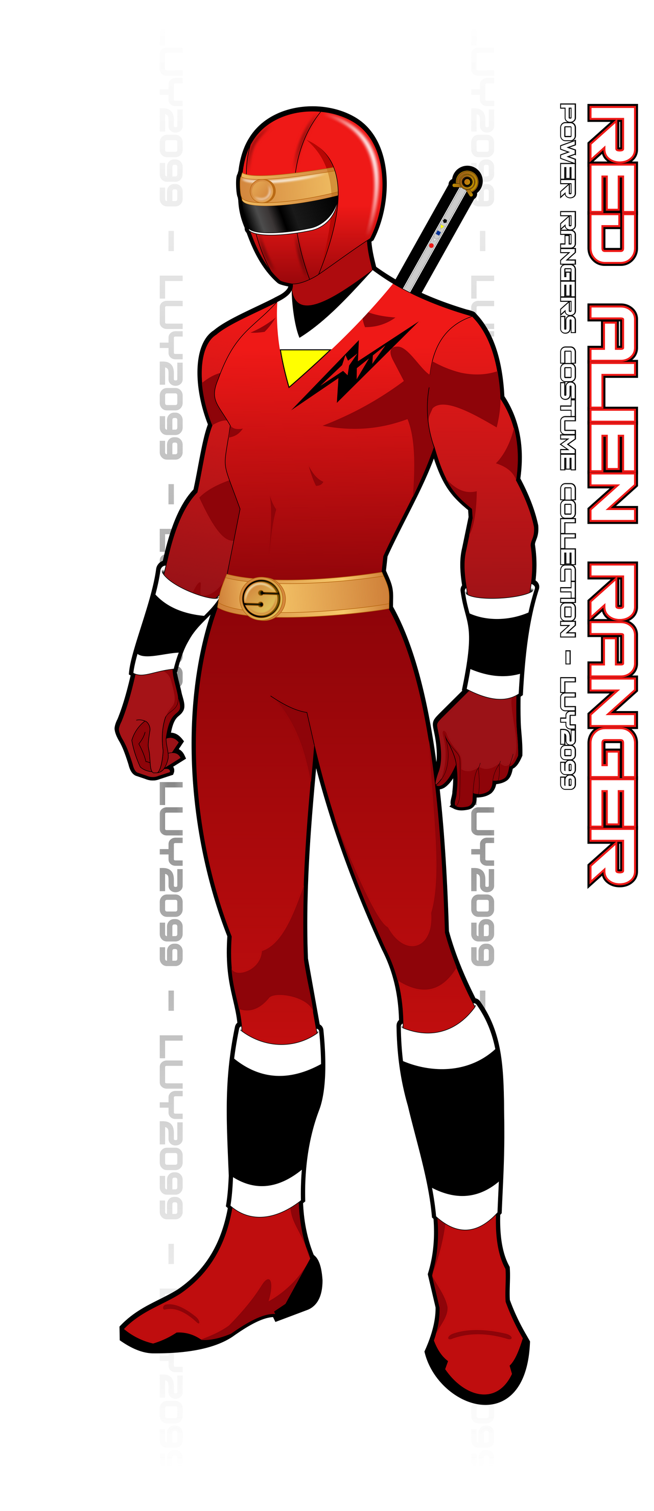 Alien Red Ranger by Luy2099 on DeviantArt