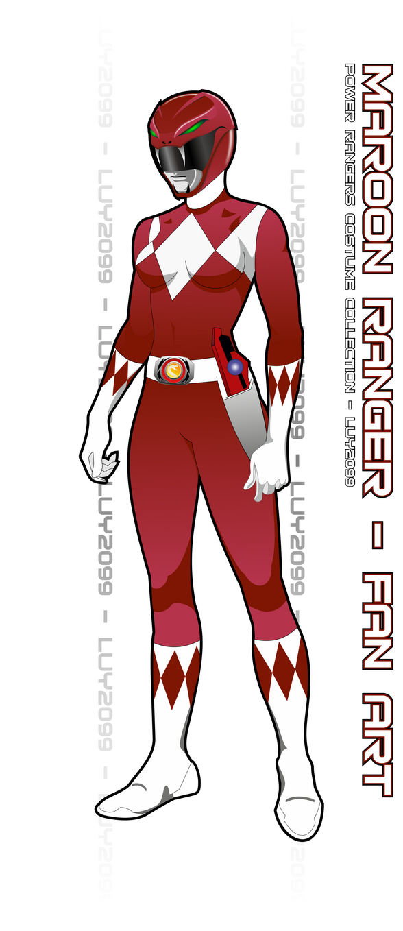 Maroon Ranger by Luy2099 on DeviantArt