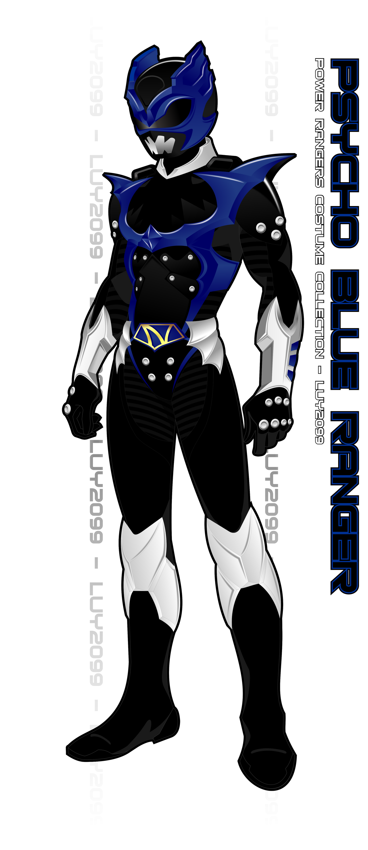 Psycho Blue Ranger by Luy2099 on DeviantArt