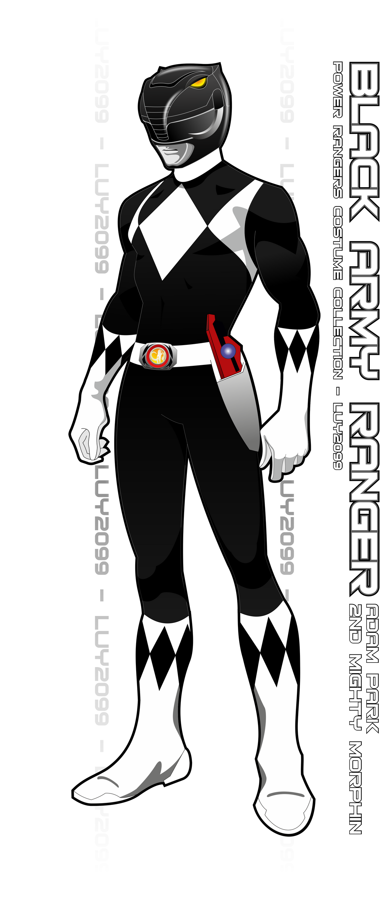 Black Ranger Deviantart Army Black Ranger (2nd Mighty Morphin Adam Park) by Luy2099 on DeviantArt