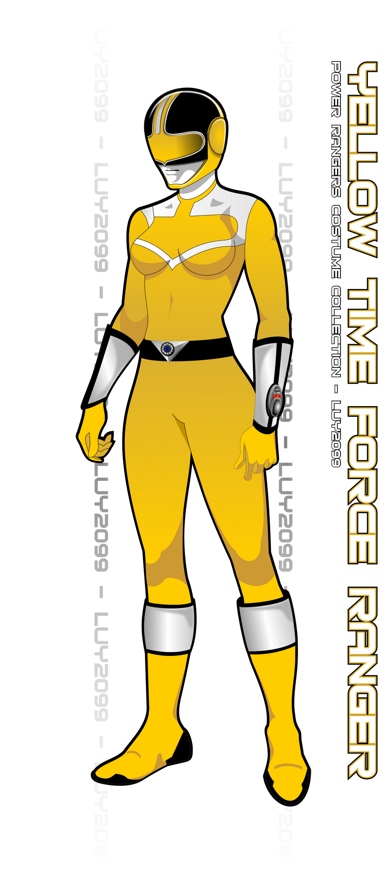 Time Ranger Yellow Time Force Yellow Ranger by Luy2099 on DeviantArt