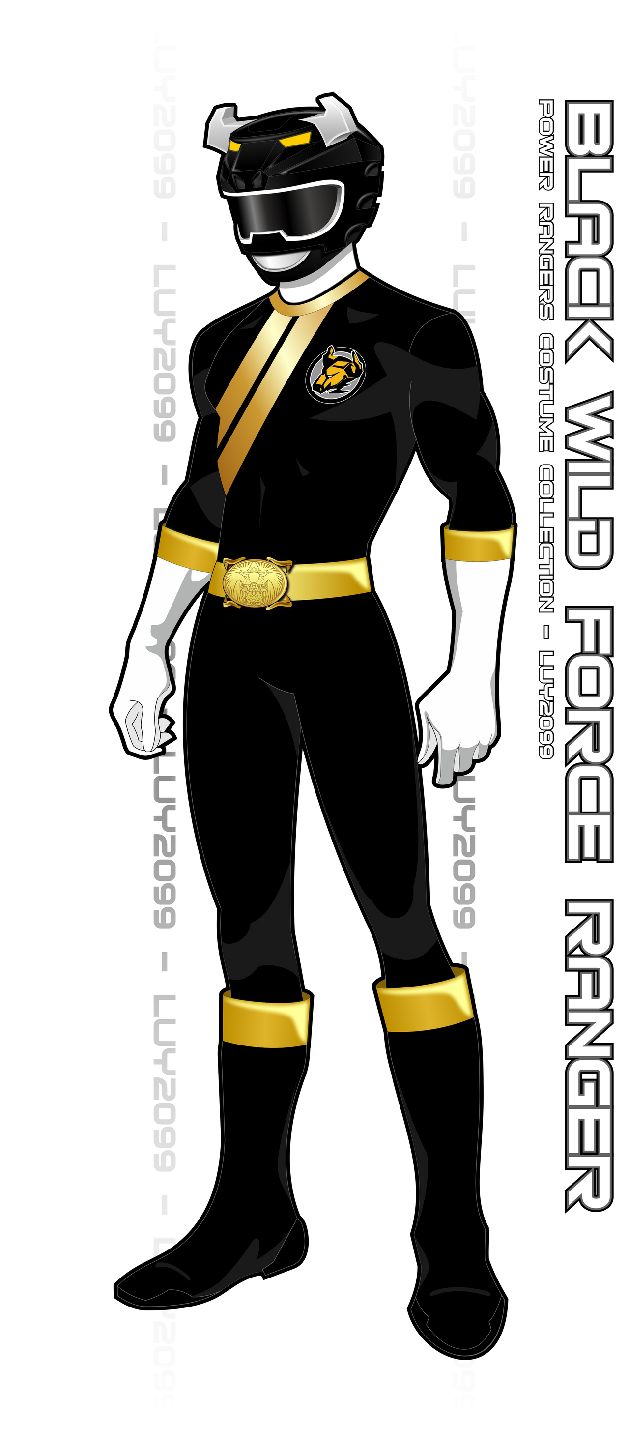 Wild Force Black Ranger by Luy2099 on DeviantArt