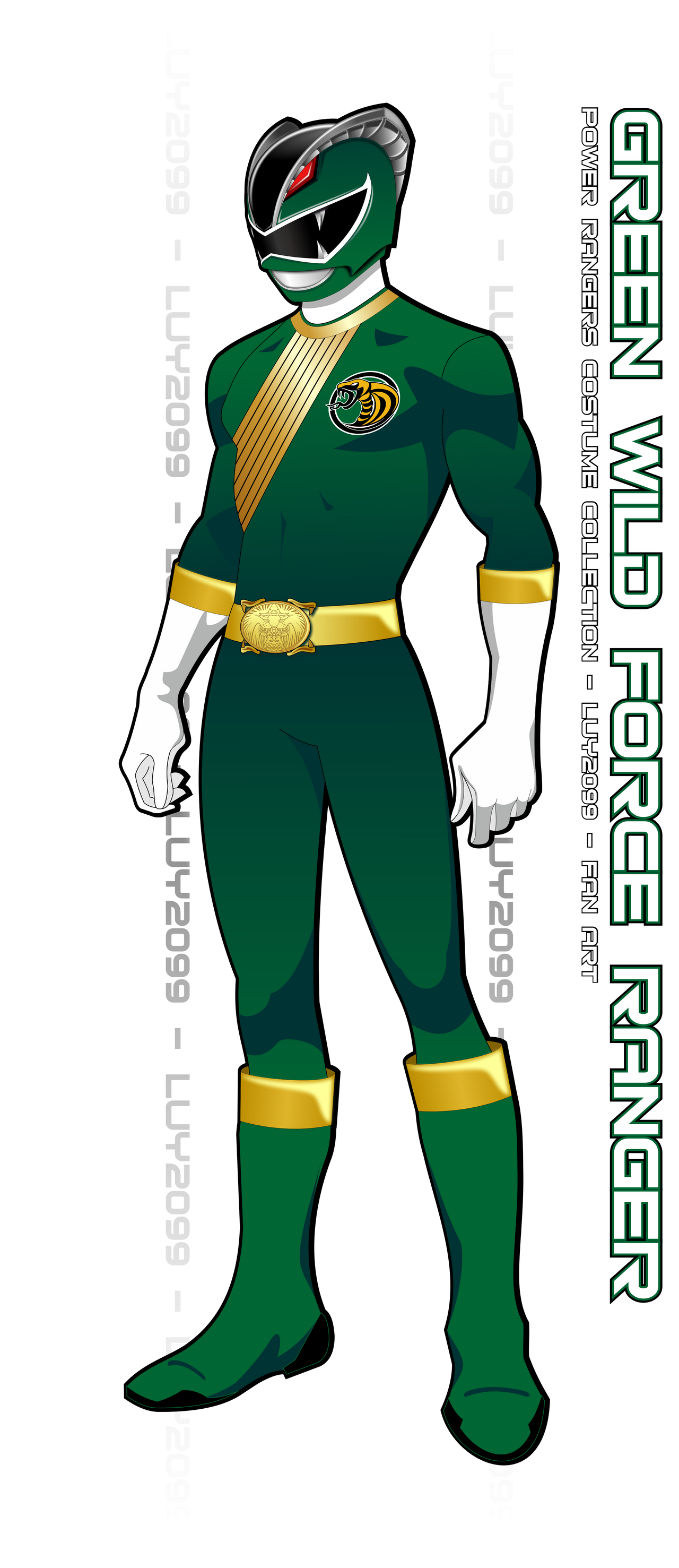 Wild Force Green Ranger - Fan Art by Luy2099 on DeviantArt