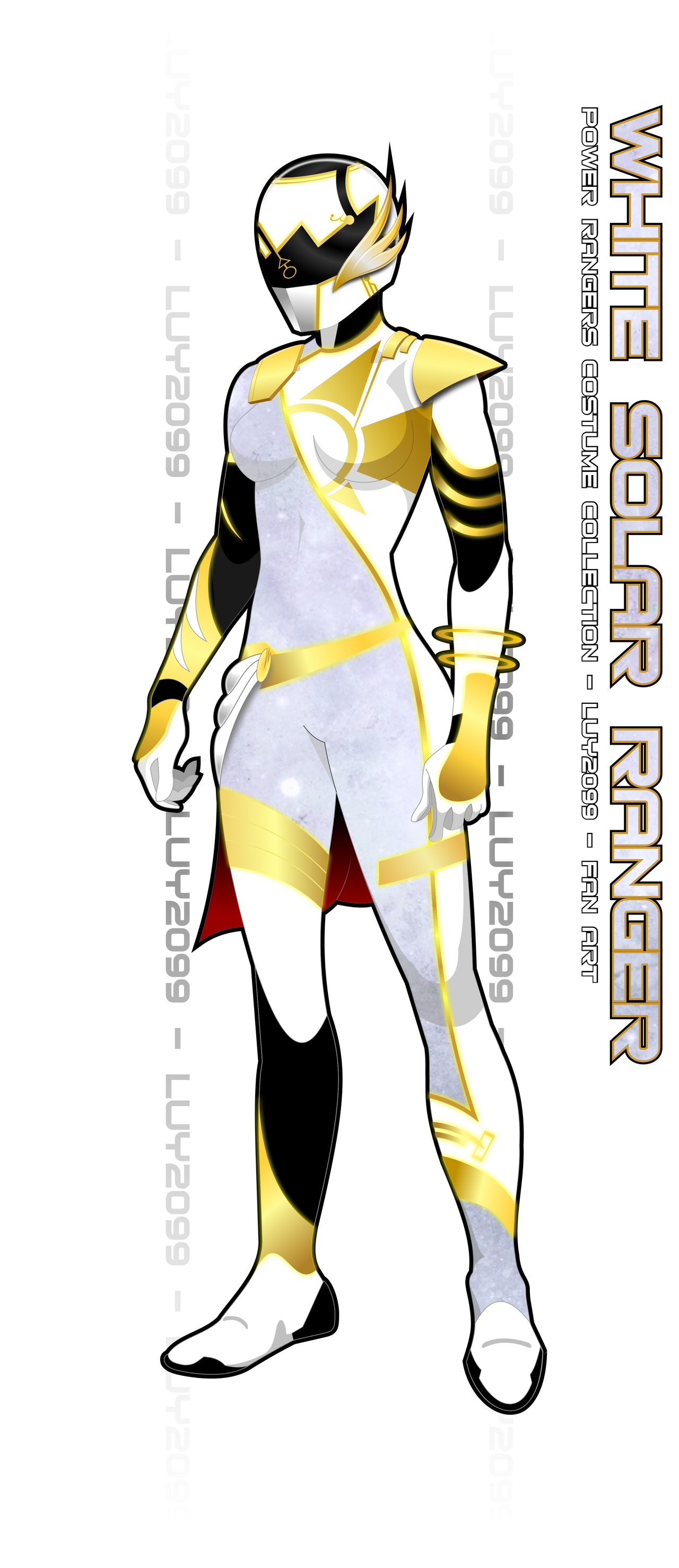 Solar Ranger Pose Solar White Ranger - Fan Art by Luy2099 on DeviantArt
