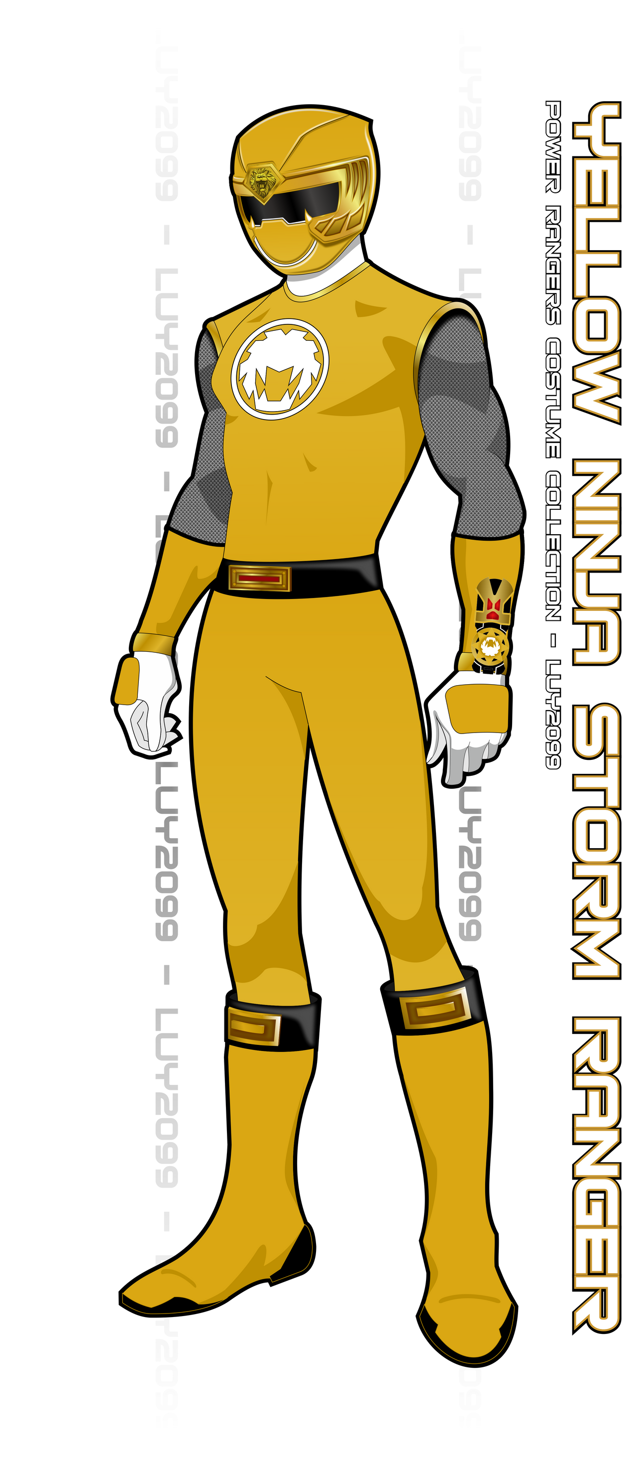 Ninja Storm Yellow Ranger by Luy2099 on DeviantArt