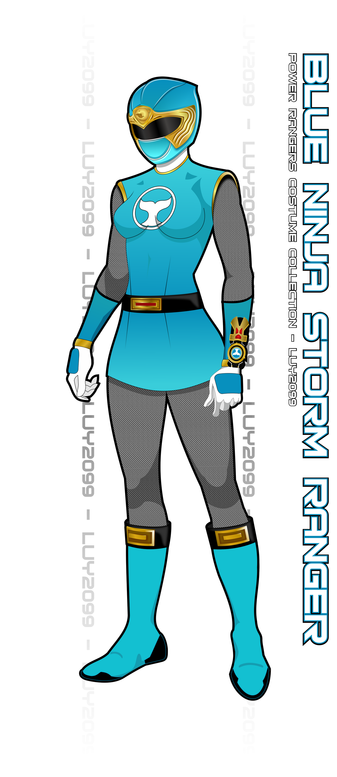 Ninja Storm Blue Ranger by Luy2099 on DeviantArt