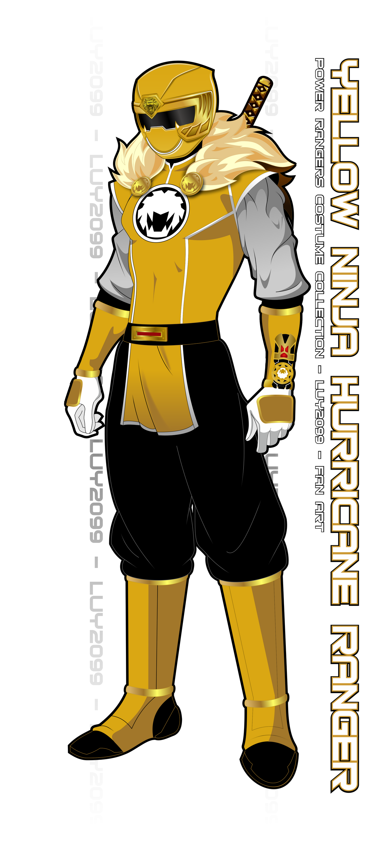 Ninja Ranger Render Deviantart Ninja Hurricane Yellow Ranger (Luy Fan Art) by Luy2099 on DeviantArt