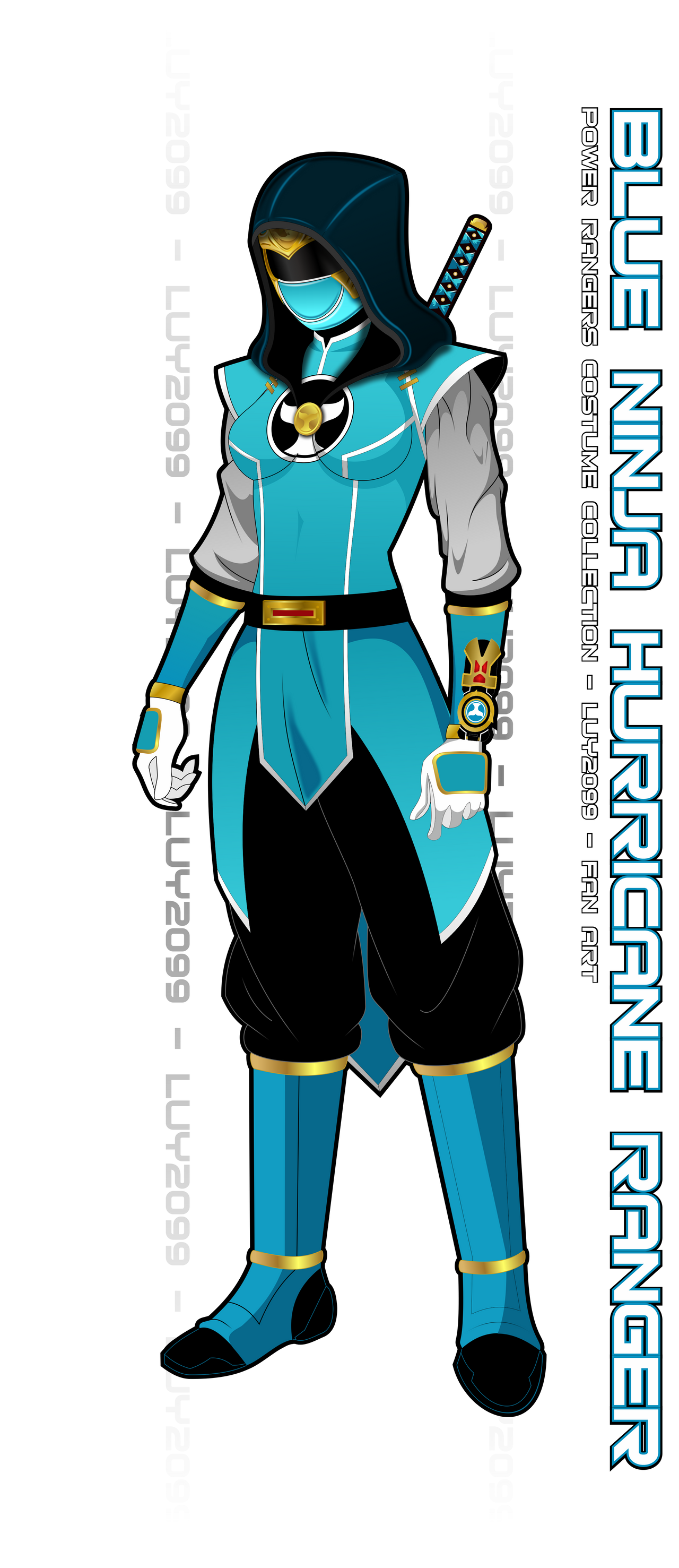 Ninja Ranger Render Deviantart Ninja Hurricane Blue Ranger (Luy Fan Art) by Luy2099 on DeviantArt