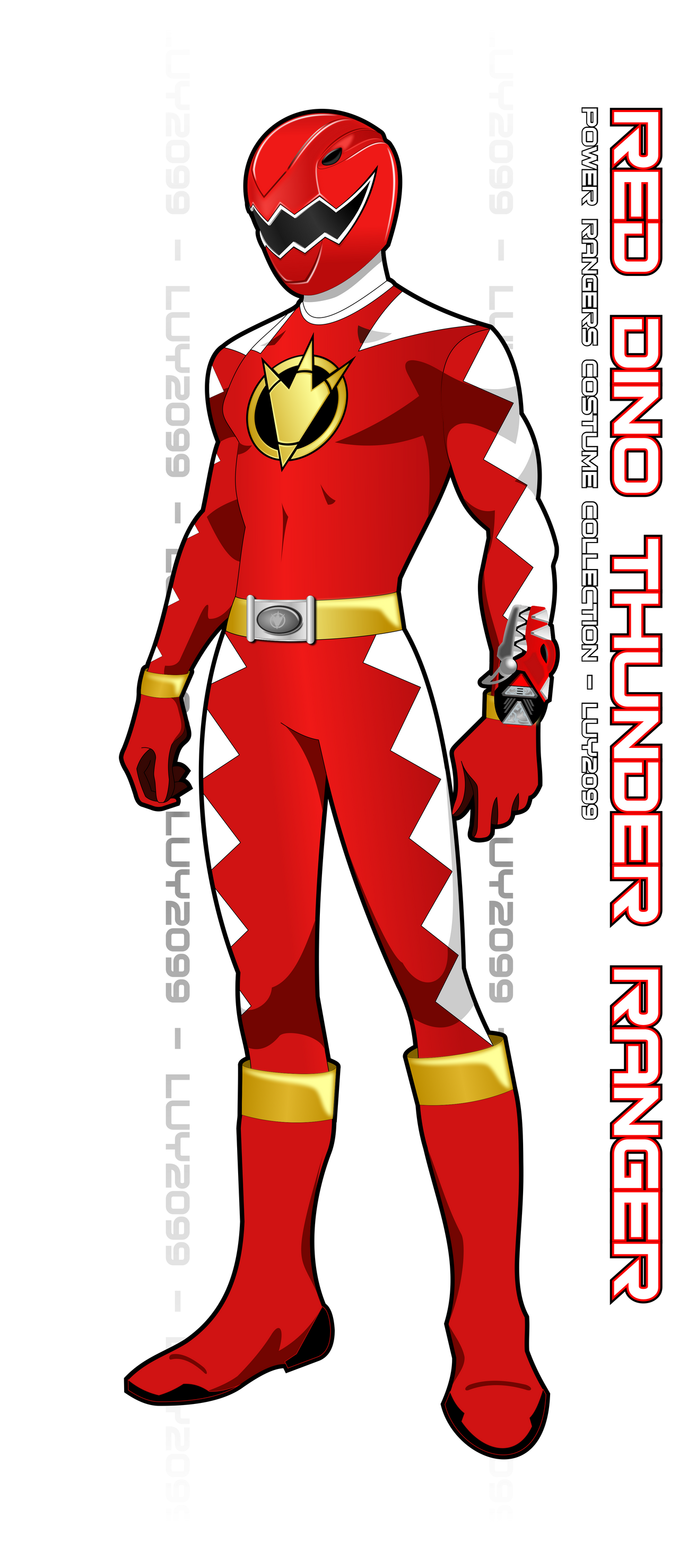 Dino Thunder Red Ranger by Luy2099 on DeviantArt