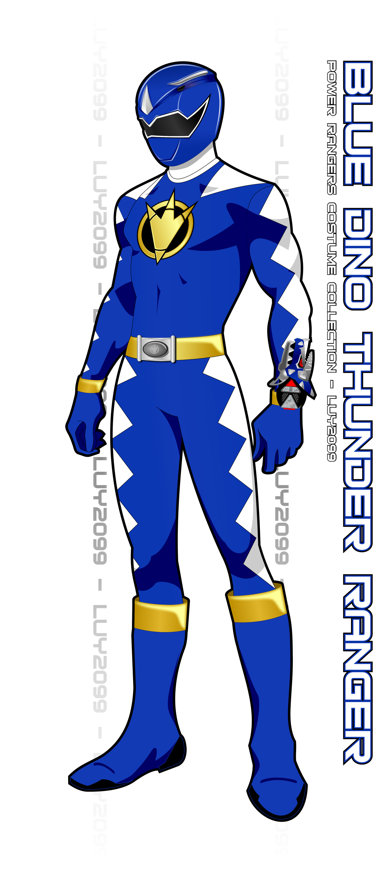 Dino Thunder Blue Ranger by Luy2099 on DeviantArt