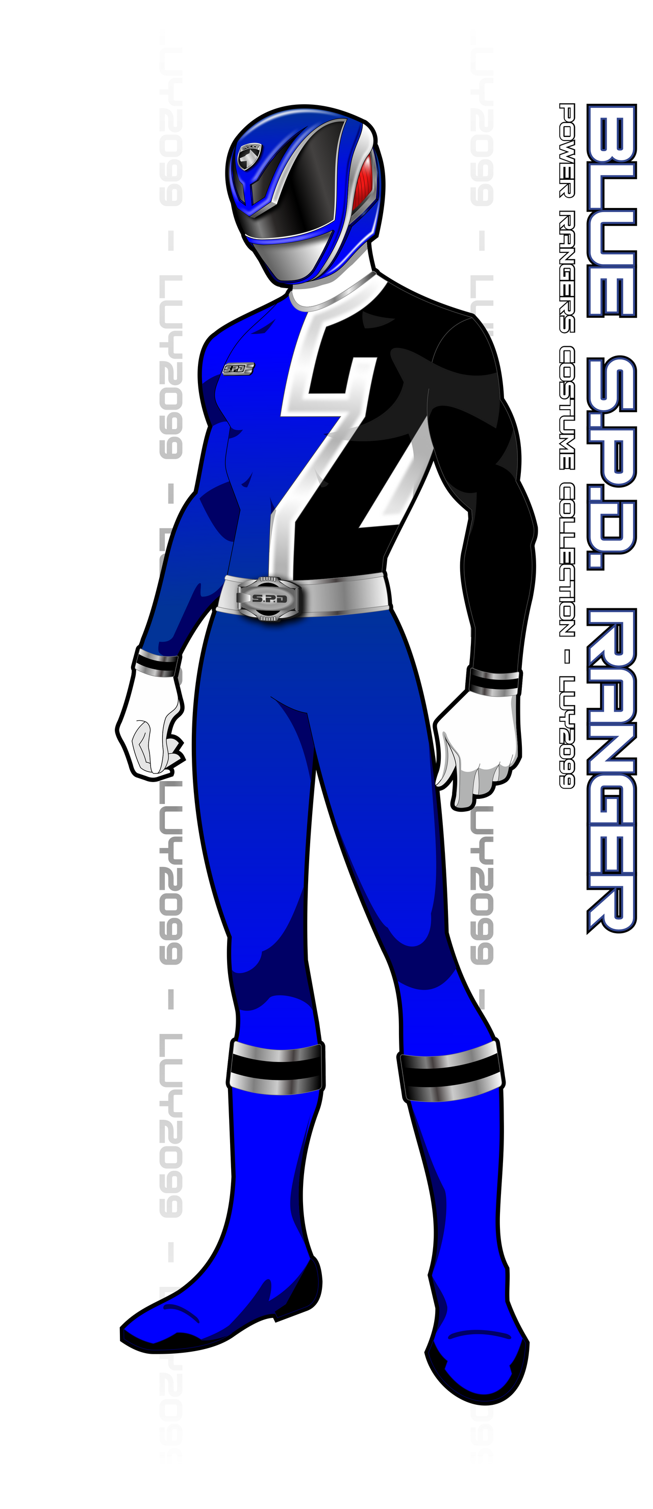 S.P.D. Blue Ranger by Luy2099 on DeviantArt