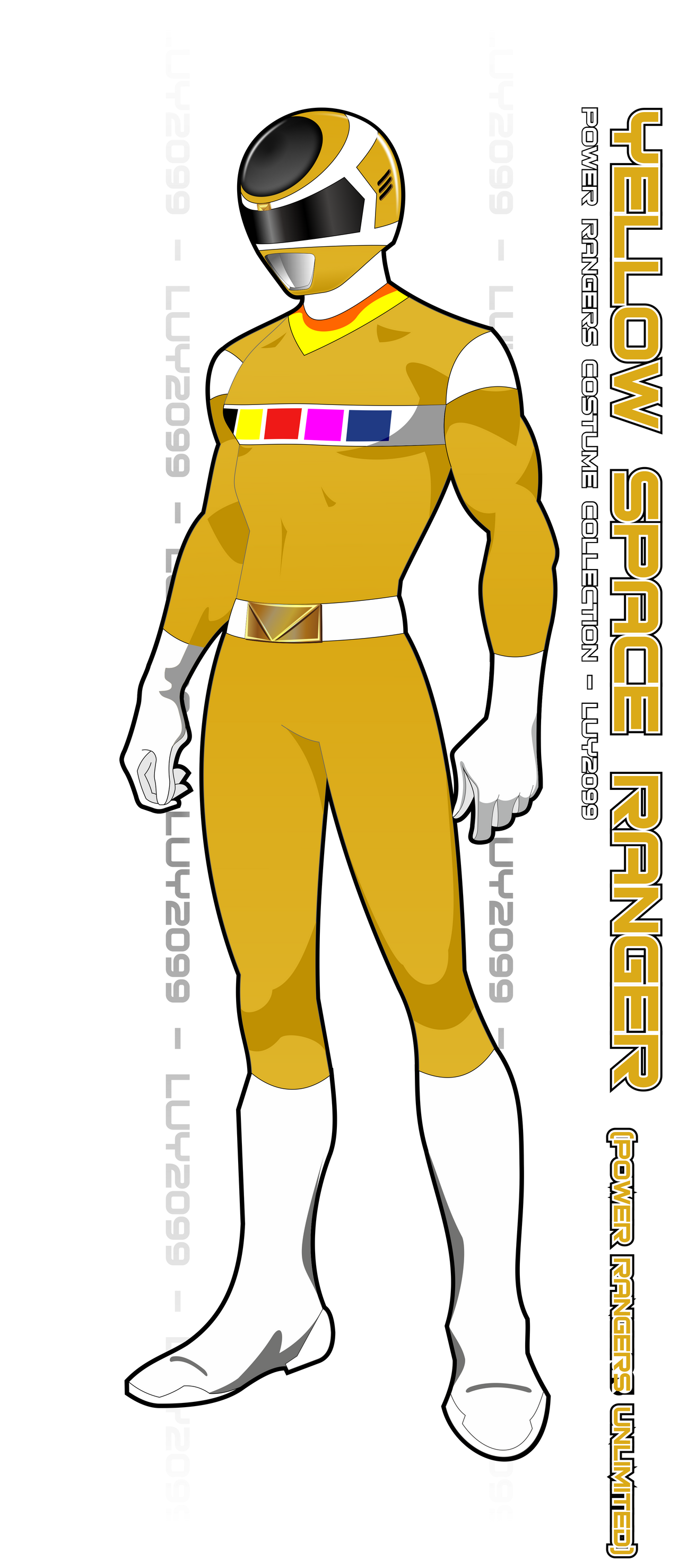 In Space Yellow Ranger -Original- by Luy2099 on DeviantArt