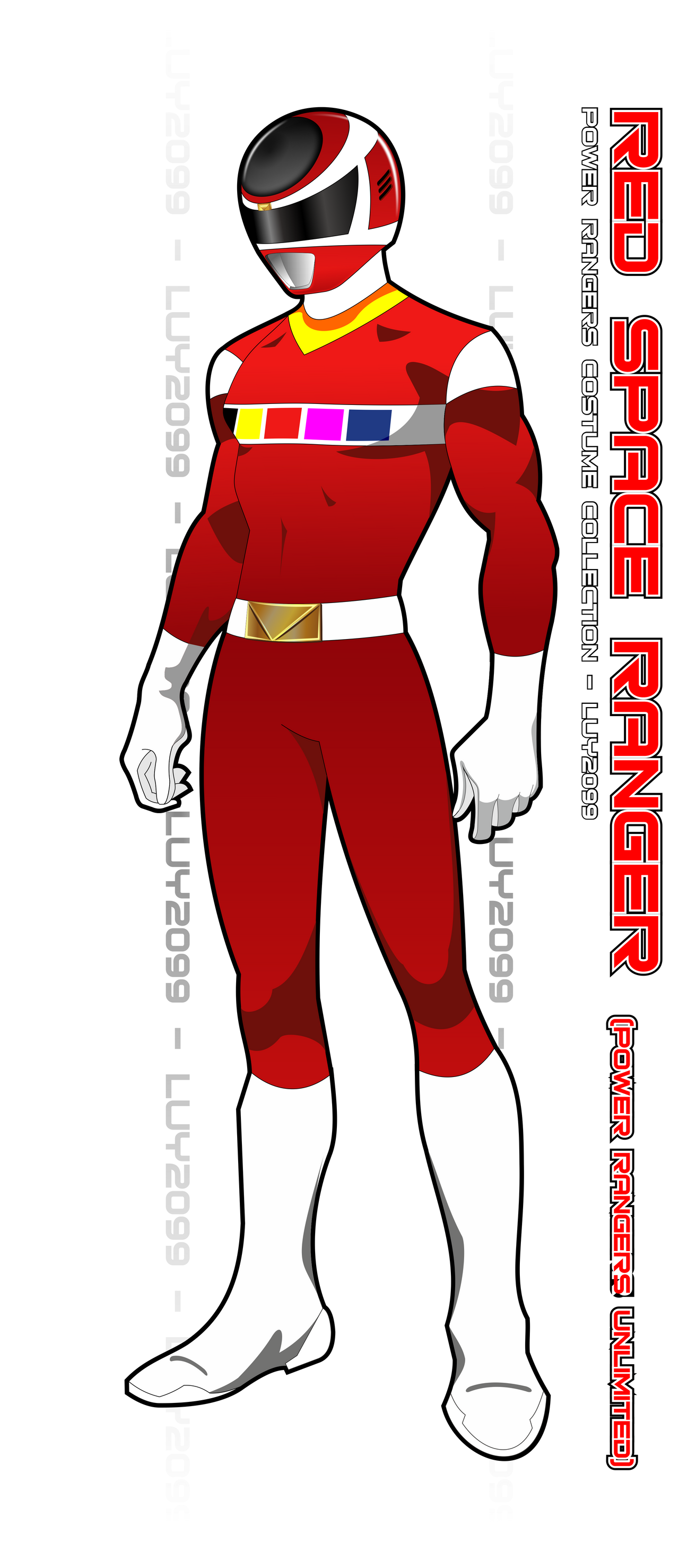 Space Ranger Andrew In Space Red Ranger -Original- by Luy2099 on DeviantArt