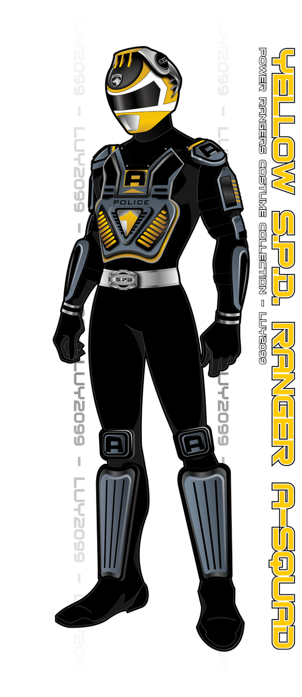 Yellow Ranger Backside S.P.D. A-Squad Yellow Ranger by Luy2099 on DeviantArt