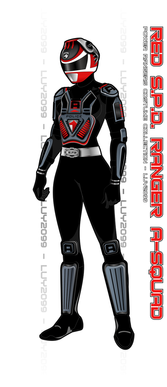 S.P.D. A-Squad Red Ranger by Luy2099 on DeviantArt
