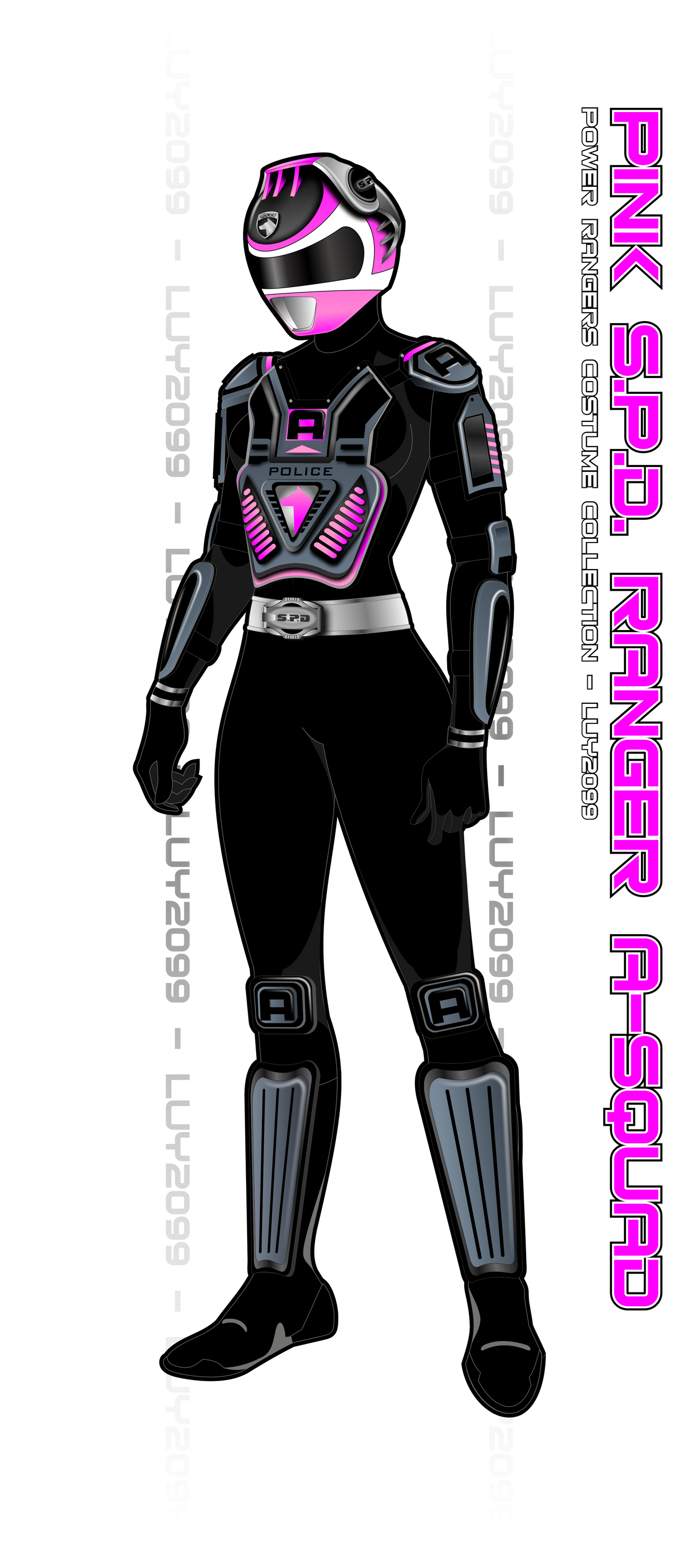 S.P.D. A-Squad Pink Ranger by Luy2099 on DeviantArt
