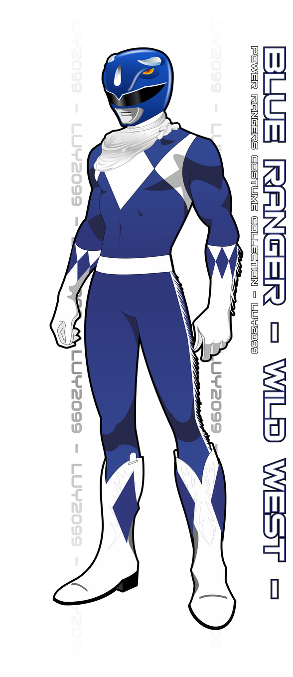 Blue Rangers Border Wild West Blue Ranger by Luy2099 on DeviantArt