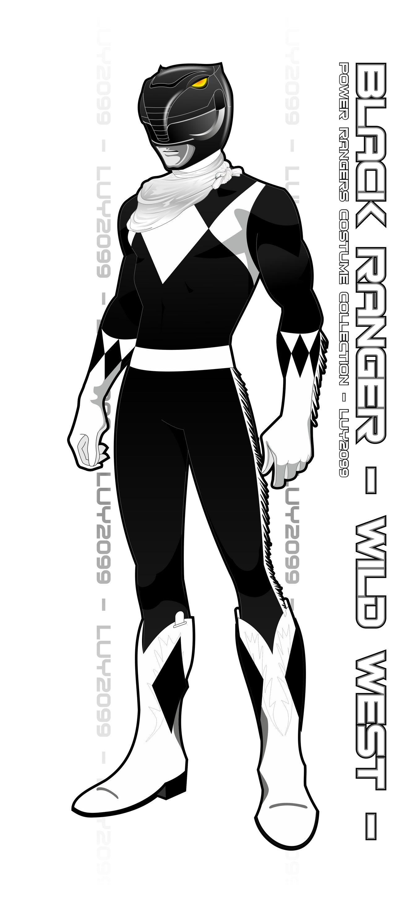 Black Ranger Deviantart Wild West Black Ranger by Luy2099 on DeviantArt