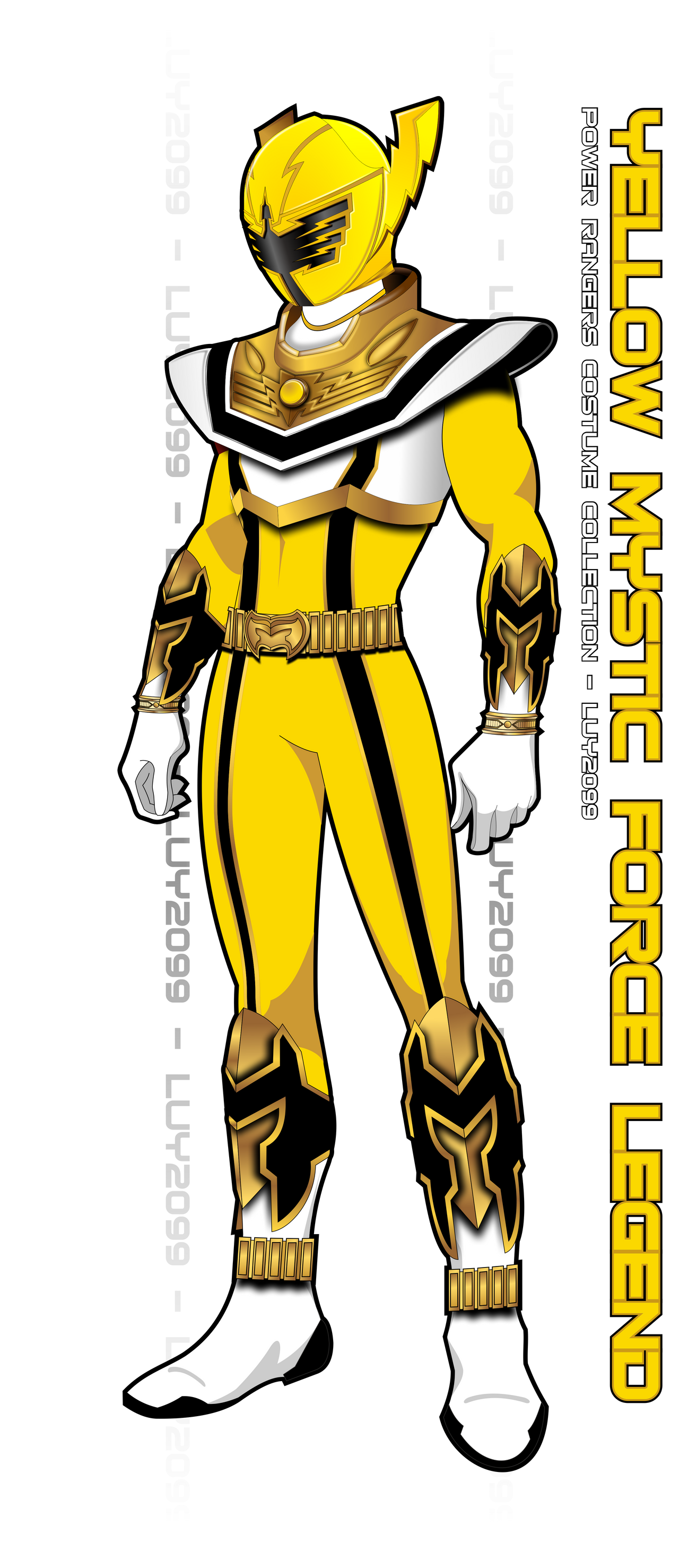 Mystic Force Yellow Legend Ranger by Luy2099 on DeviantArt
