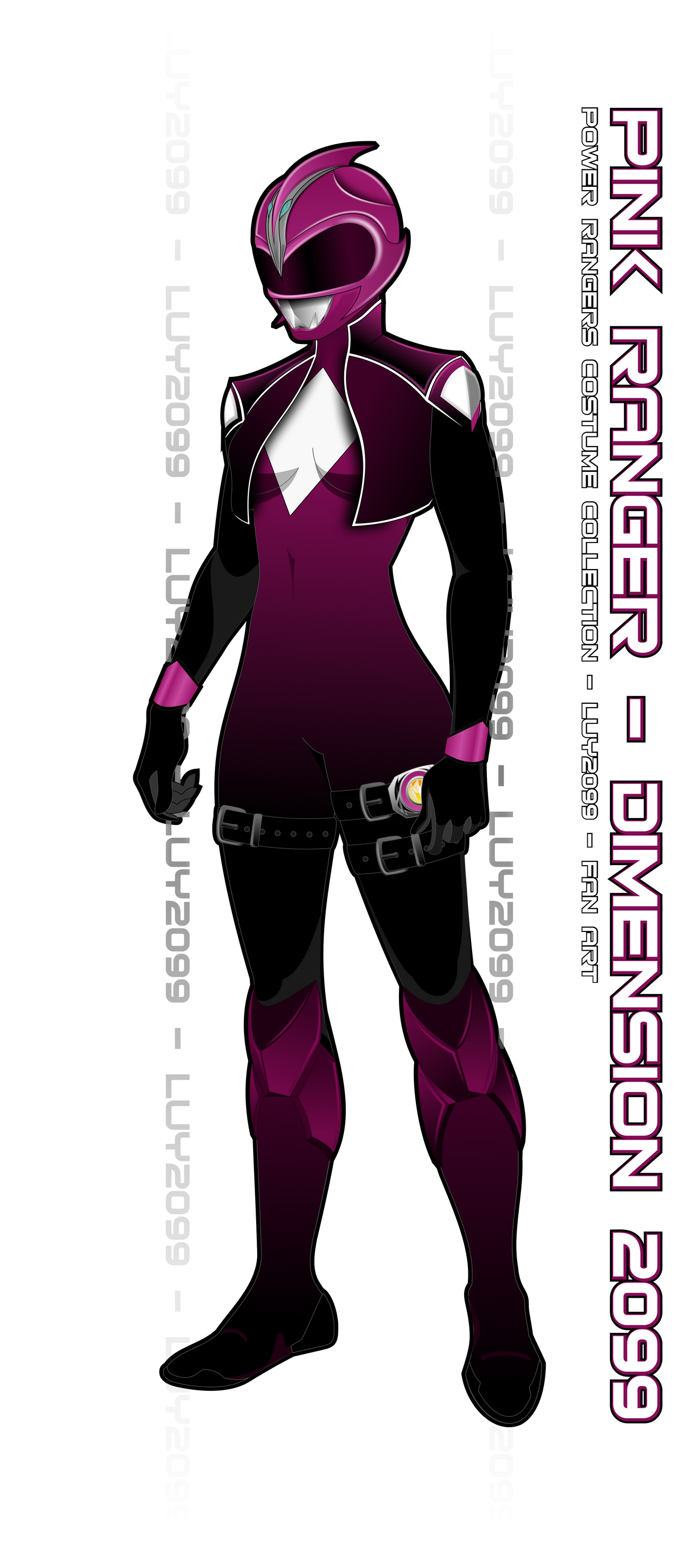 Pink Ranger- Dimension 2099 by Luy2099 on DeviantArt