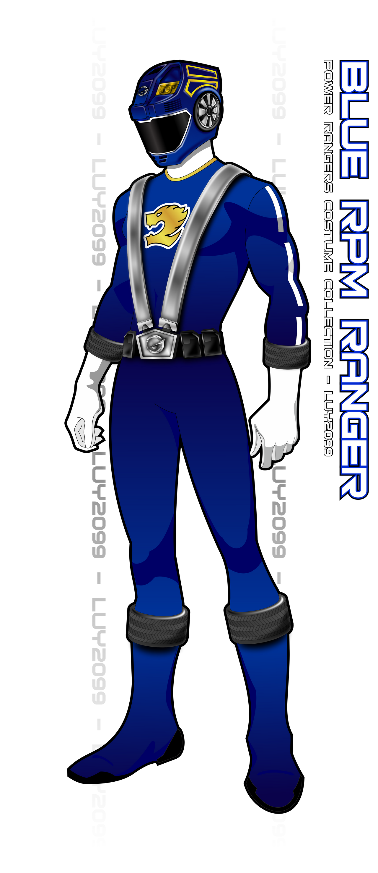 RPM Blue Ranger by Luy2099 on DeviantArt