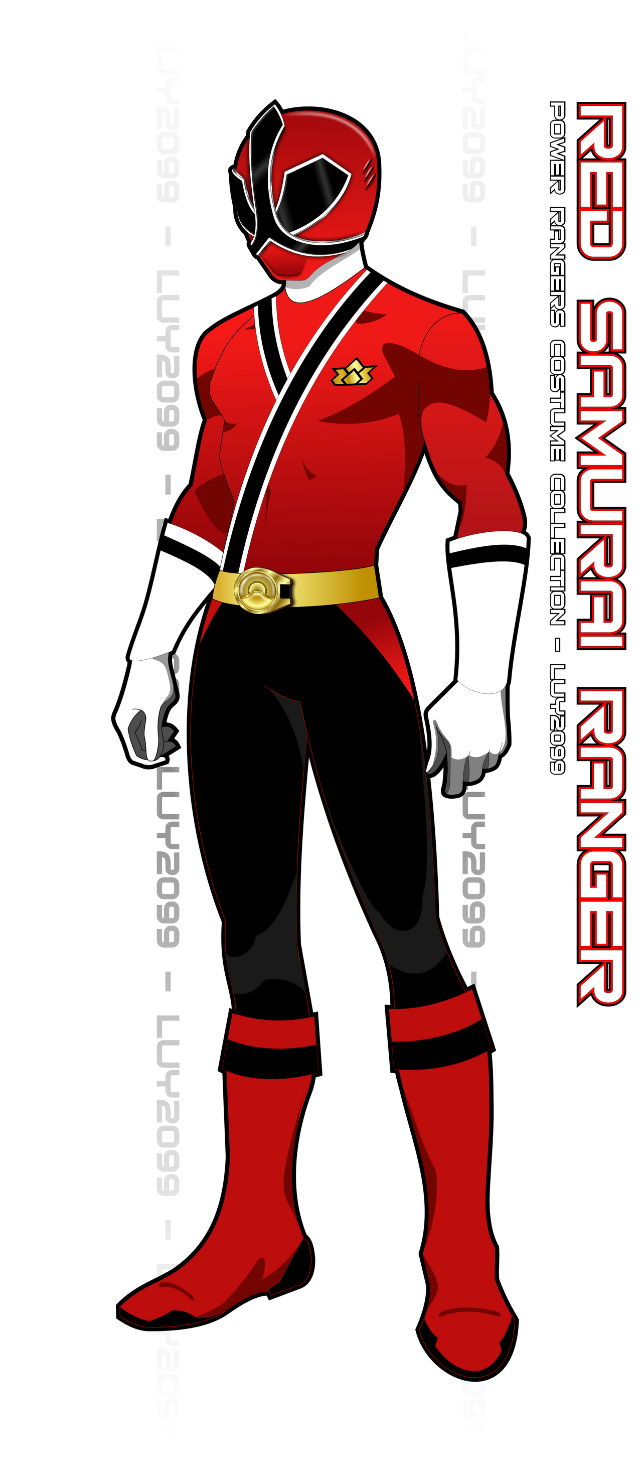 Samurai Red Ranger by Luy2099 on DeviantArt