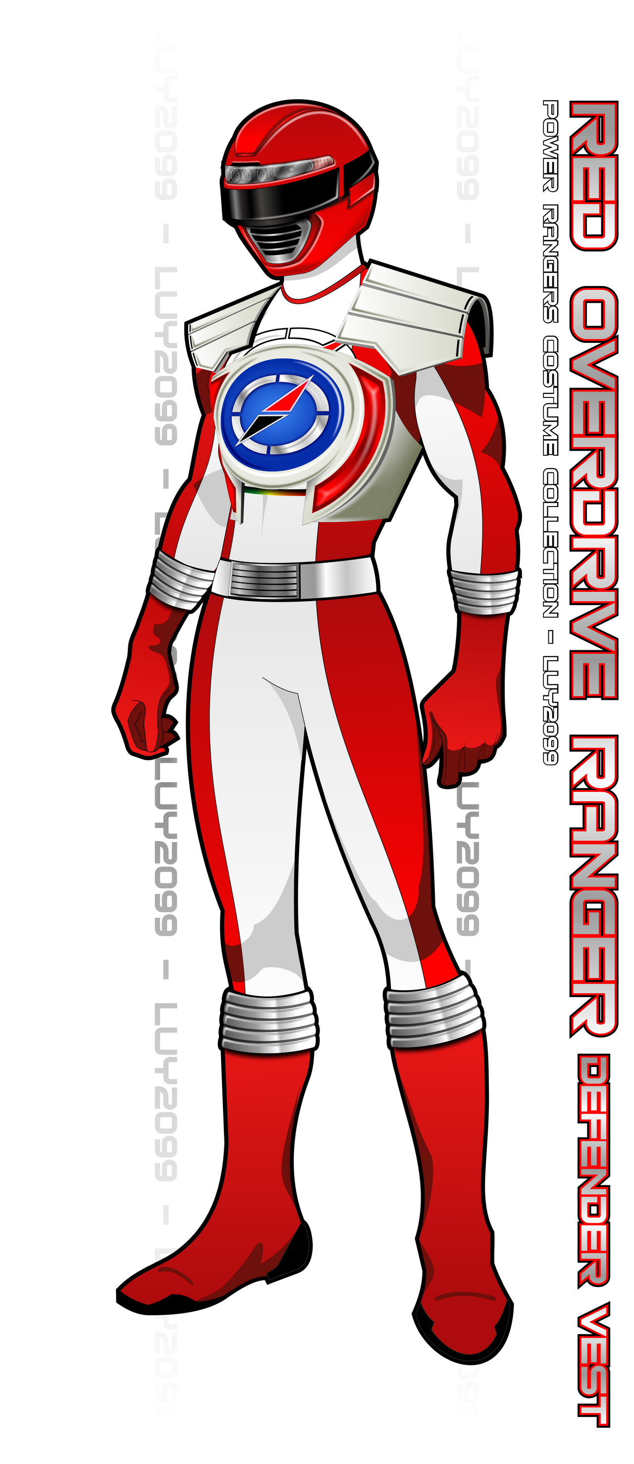Operation Overdrive Red Ranger Defender Vest by Luy2099 on DeviantArt