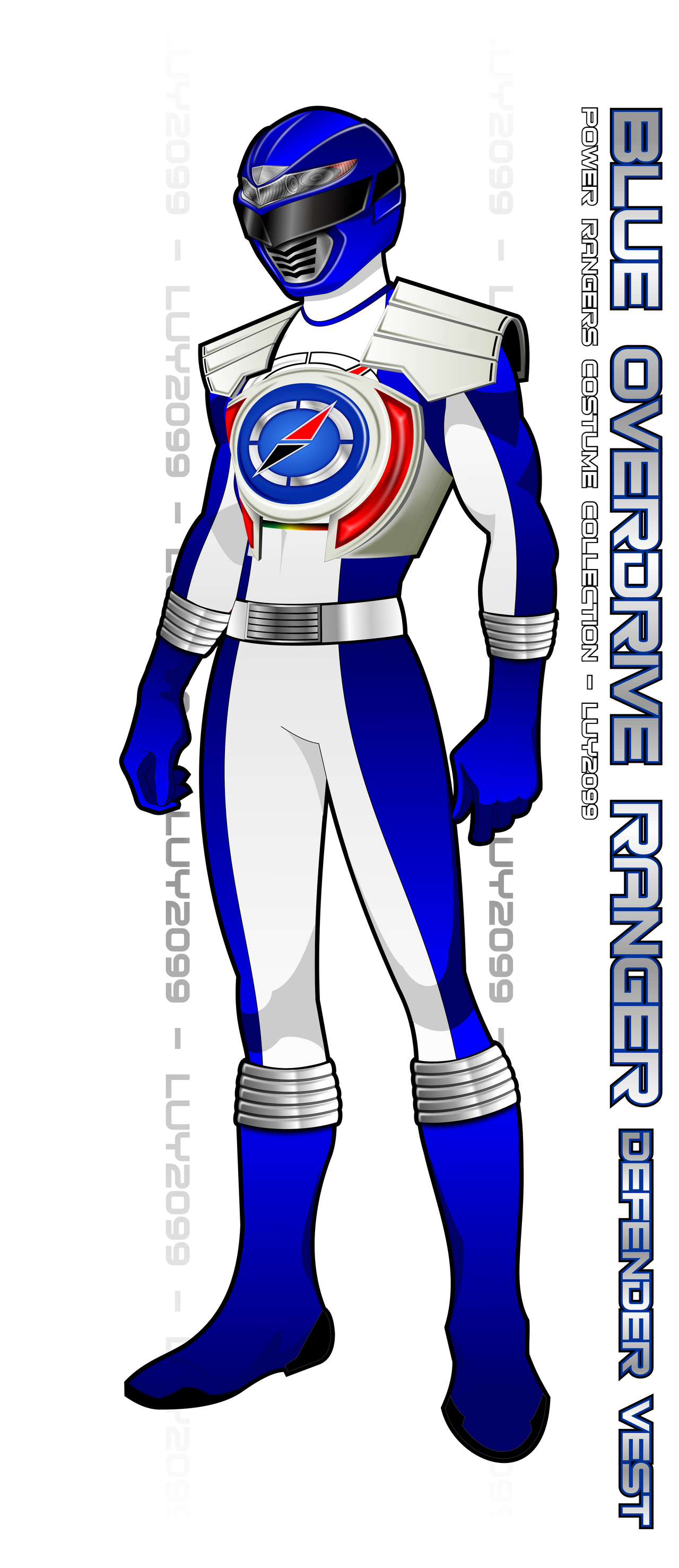 Operation Overdrive Blue Ranger Defender Vest by Luy2099 on DeviantArt