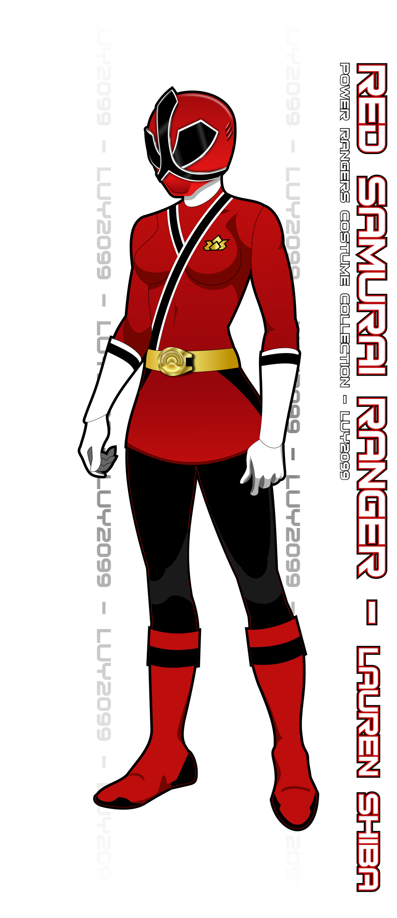 Samurai Red Ranger - Lauren Shiba by Luy2099 on DeviantArt