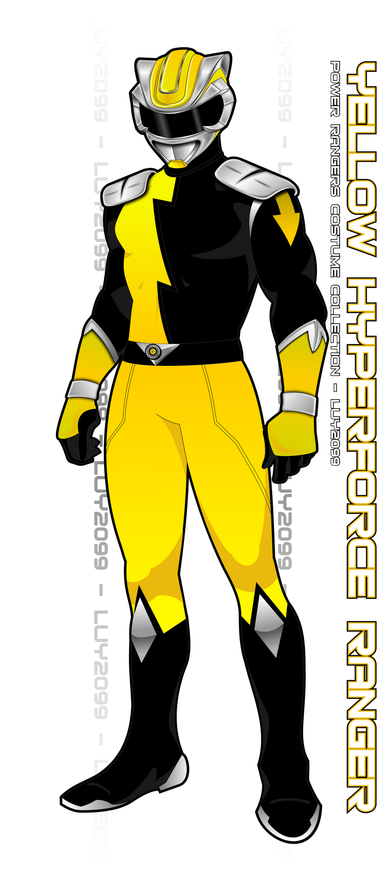 Hyperforce Yellow Ranger by Luy2099 on DeviantArt