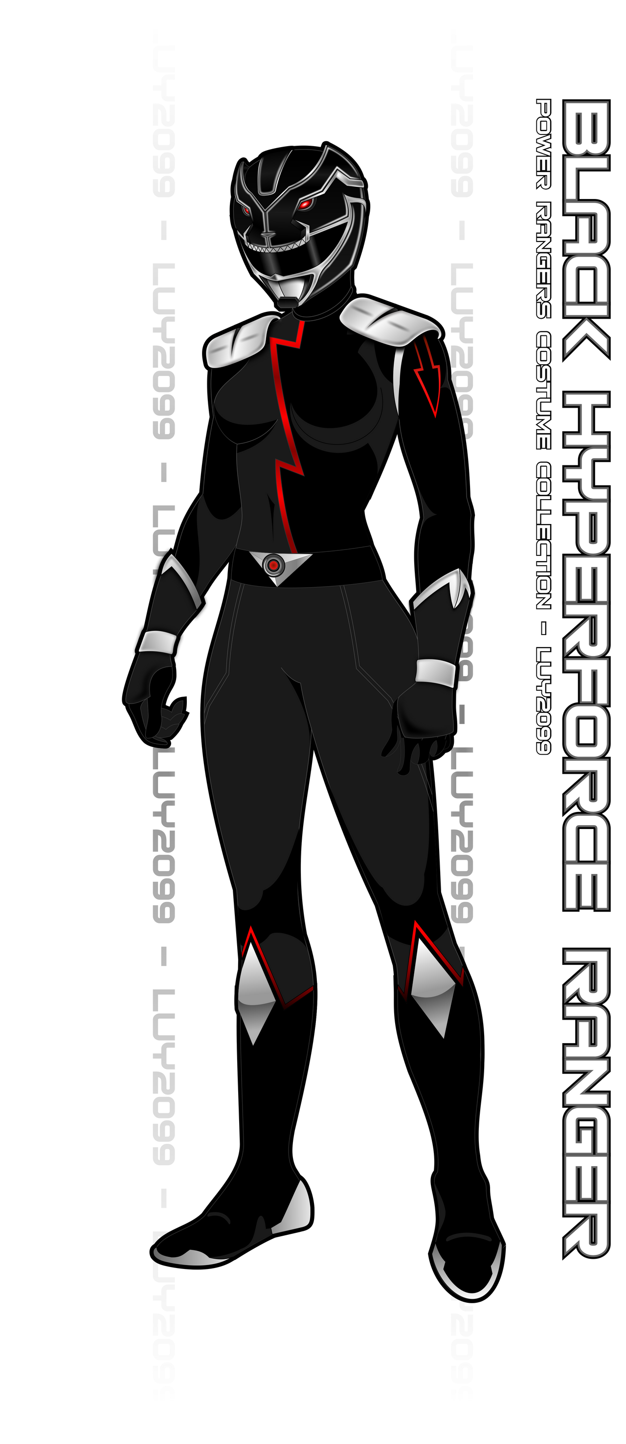Black Megaforce Ranger Deviantart Hyperforce Black Ranger by Luy2099 on DeviantArt