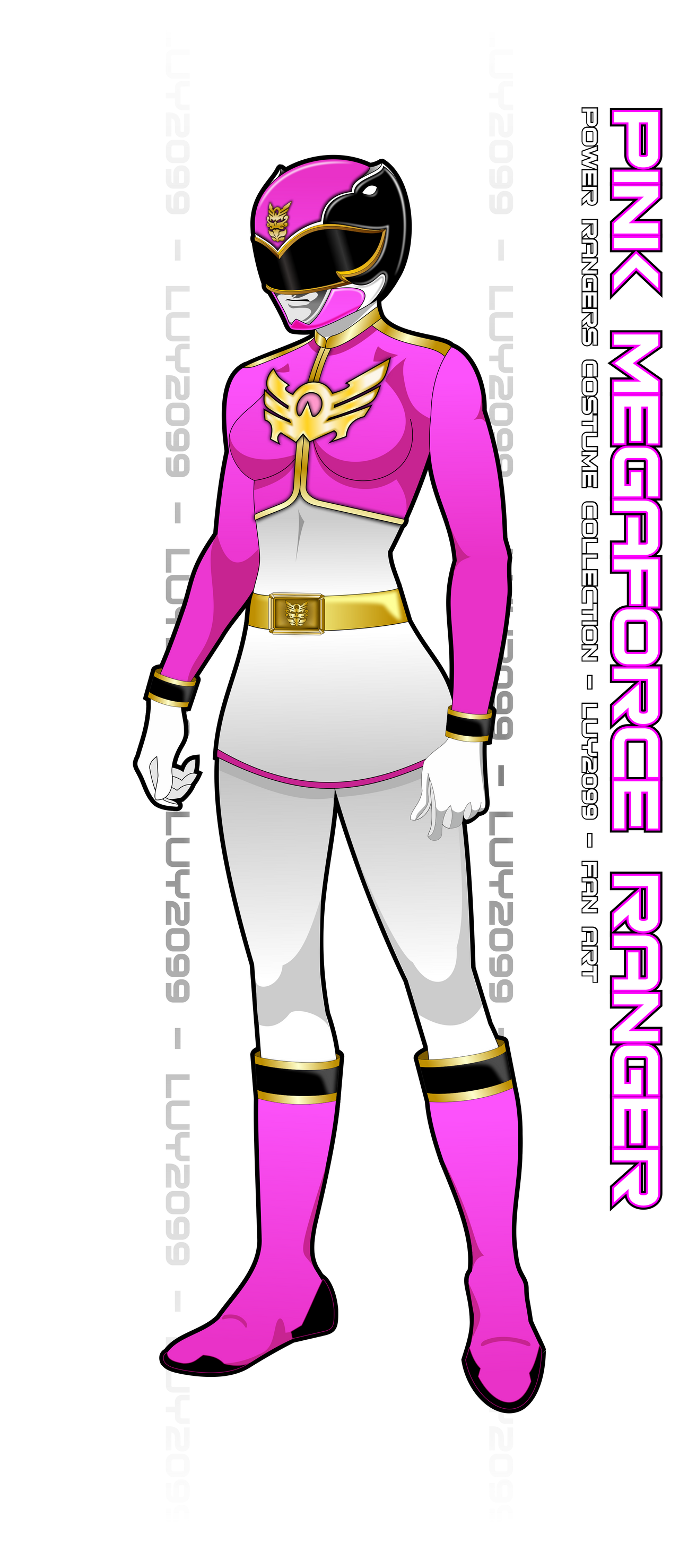 Megaforce Pink Ranger by Luy2099 on DeviantArt