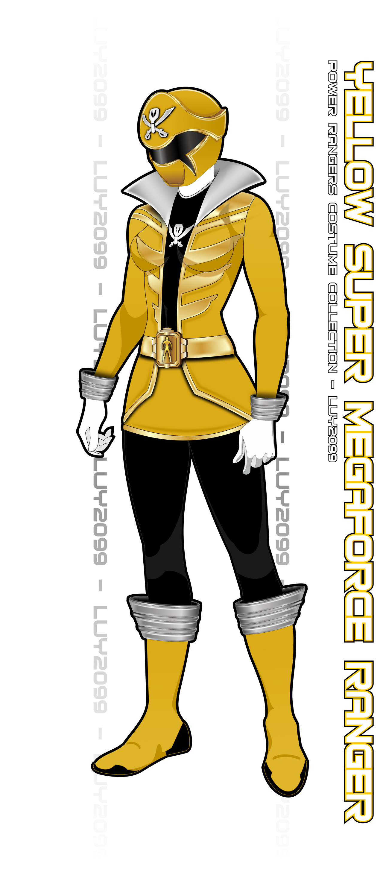 Super Megaforce Yellow Ranger by Luy2099 on DeviantArt