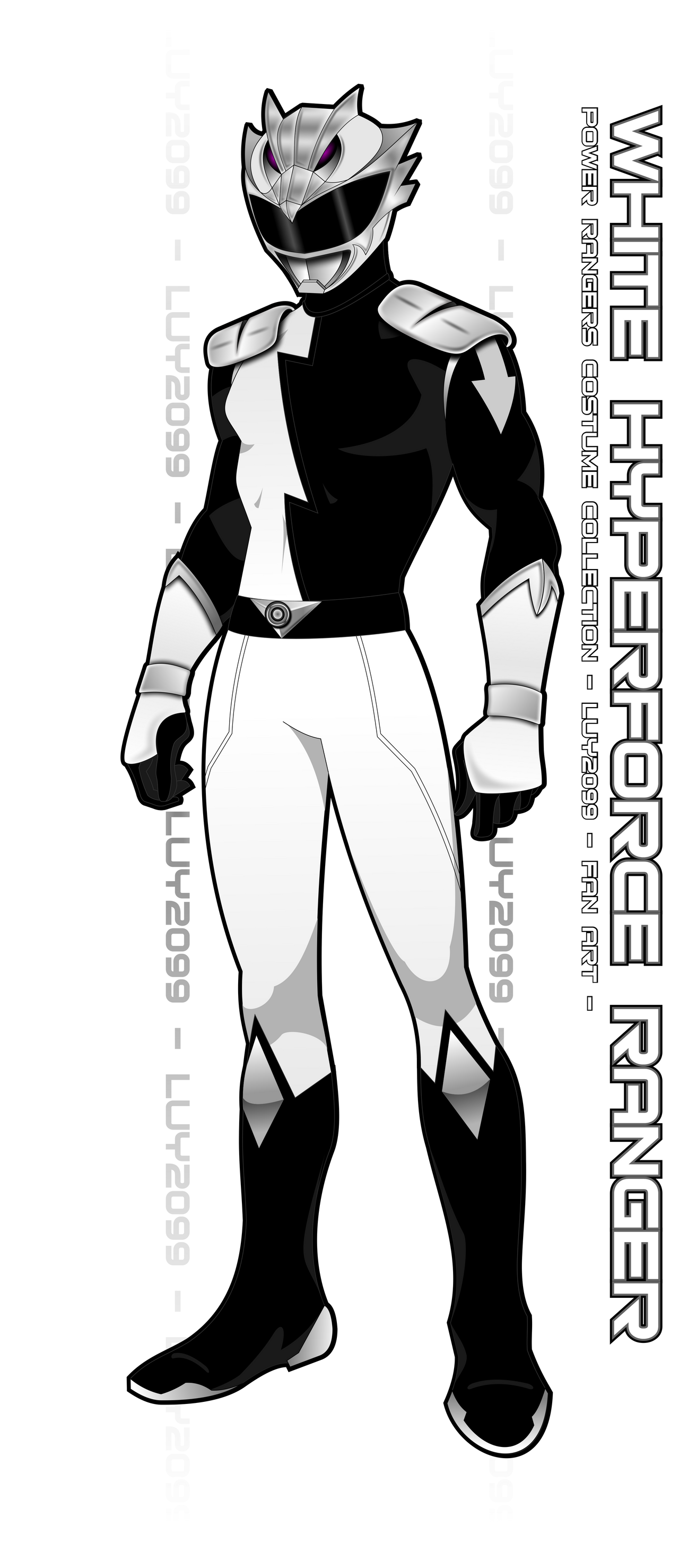 Hyperforce White Ranger - Luy fan art - by Luy2099 on DeviantArt