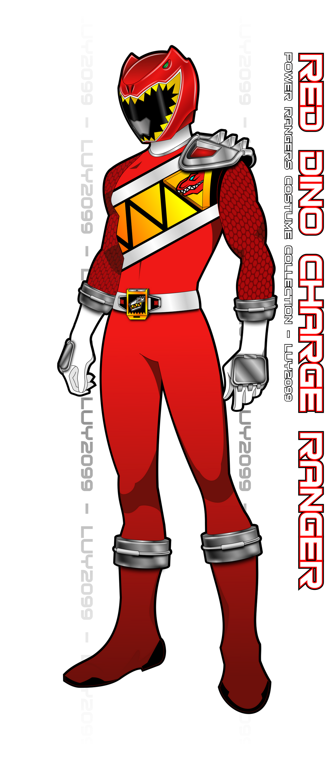 Destroydaah Red Ranger Dino Charge Red Ranger by Luy2099 on DeviantArt