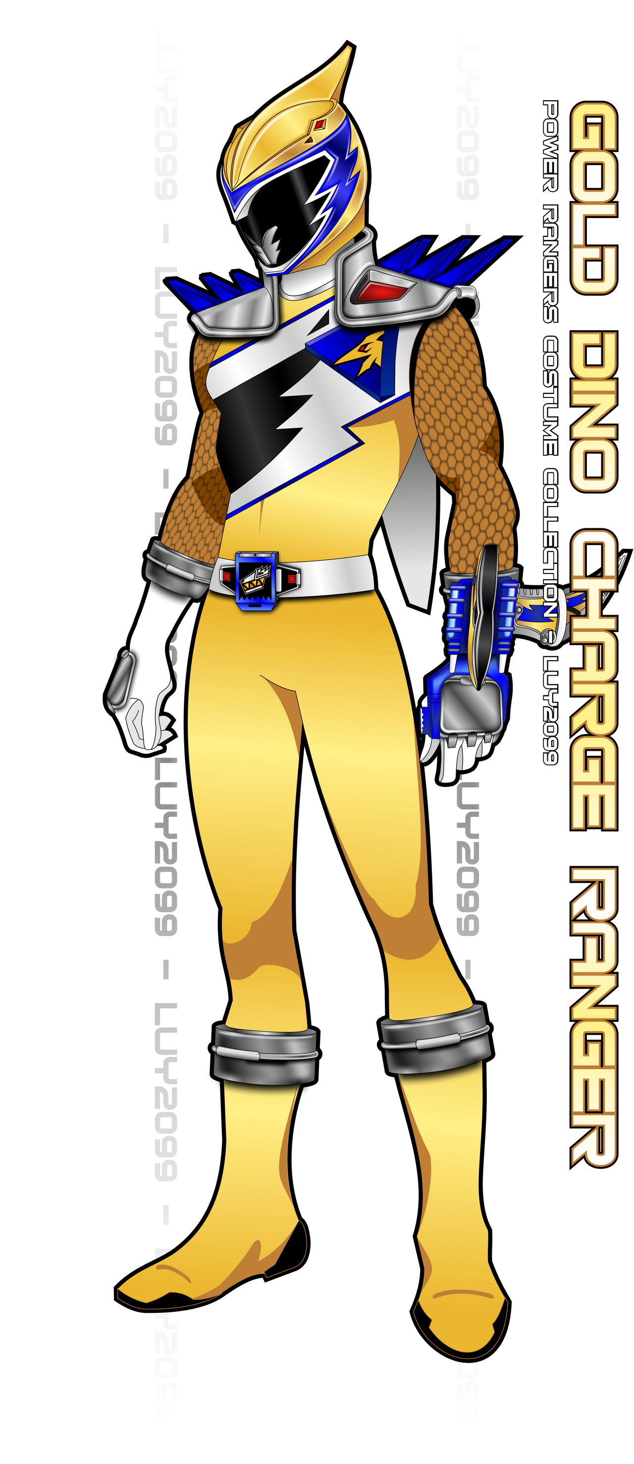 Dino Charge Gold Ranger by Luy2099 on DeviantArt