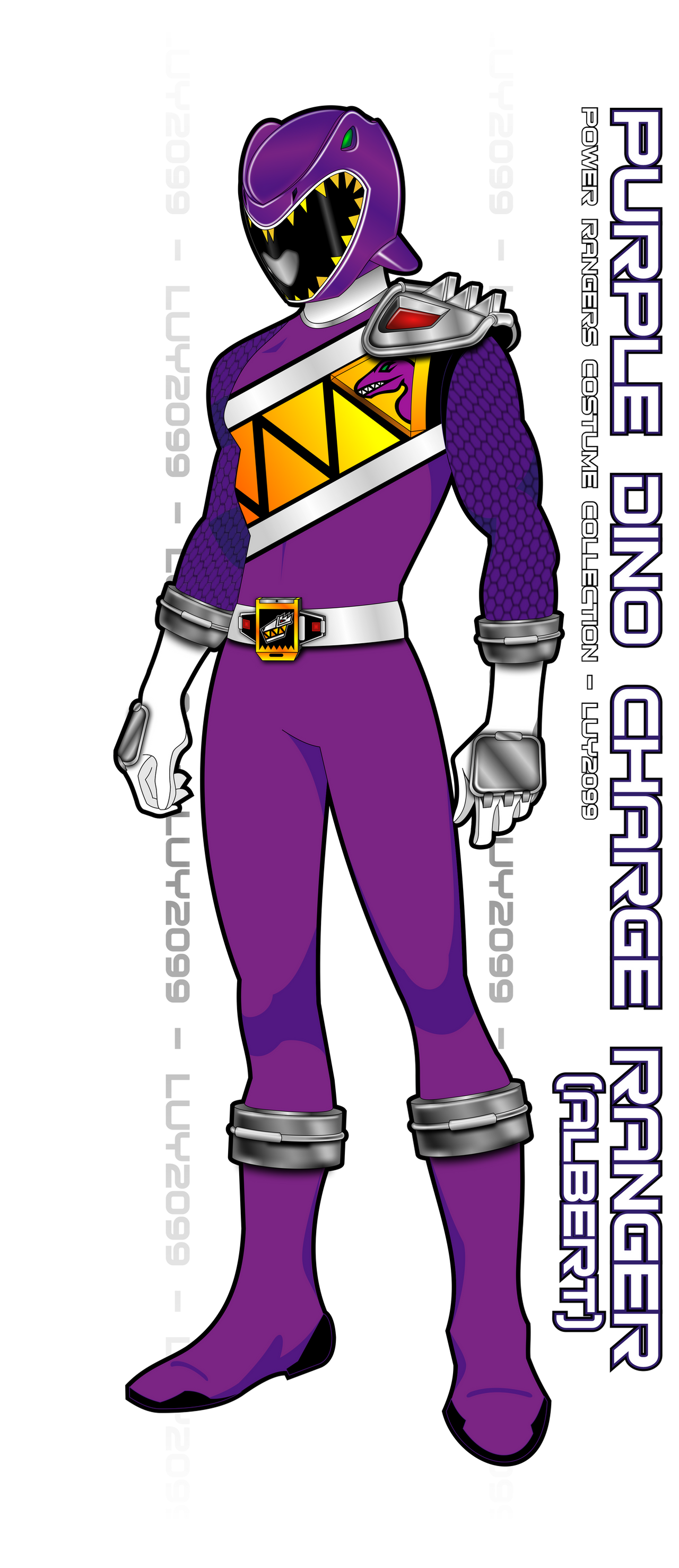 Burple From Rider Ranger Dino Charge Purple Ranger (Albert) by Luy2099 on DeviantArt