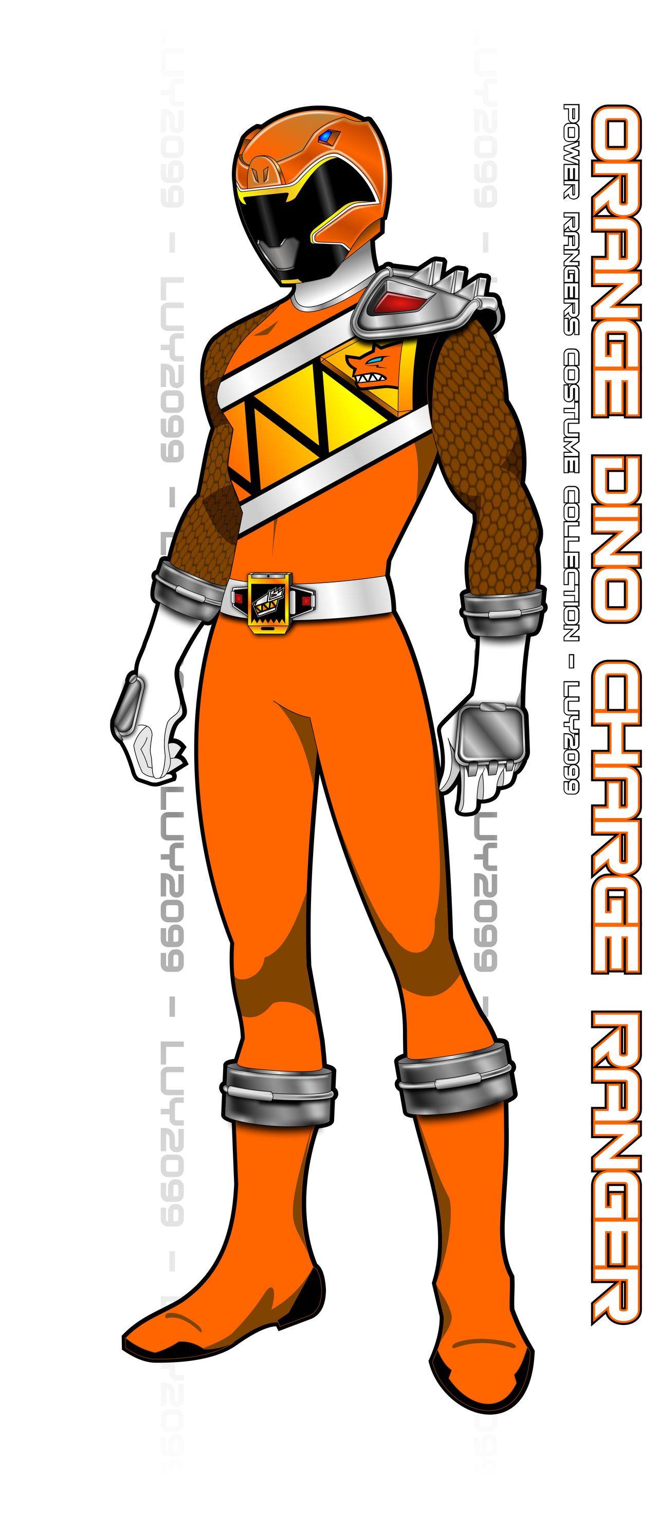 Dino Charge Orange Ranger by Luy2099 on DeviantArt