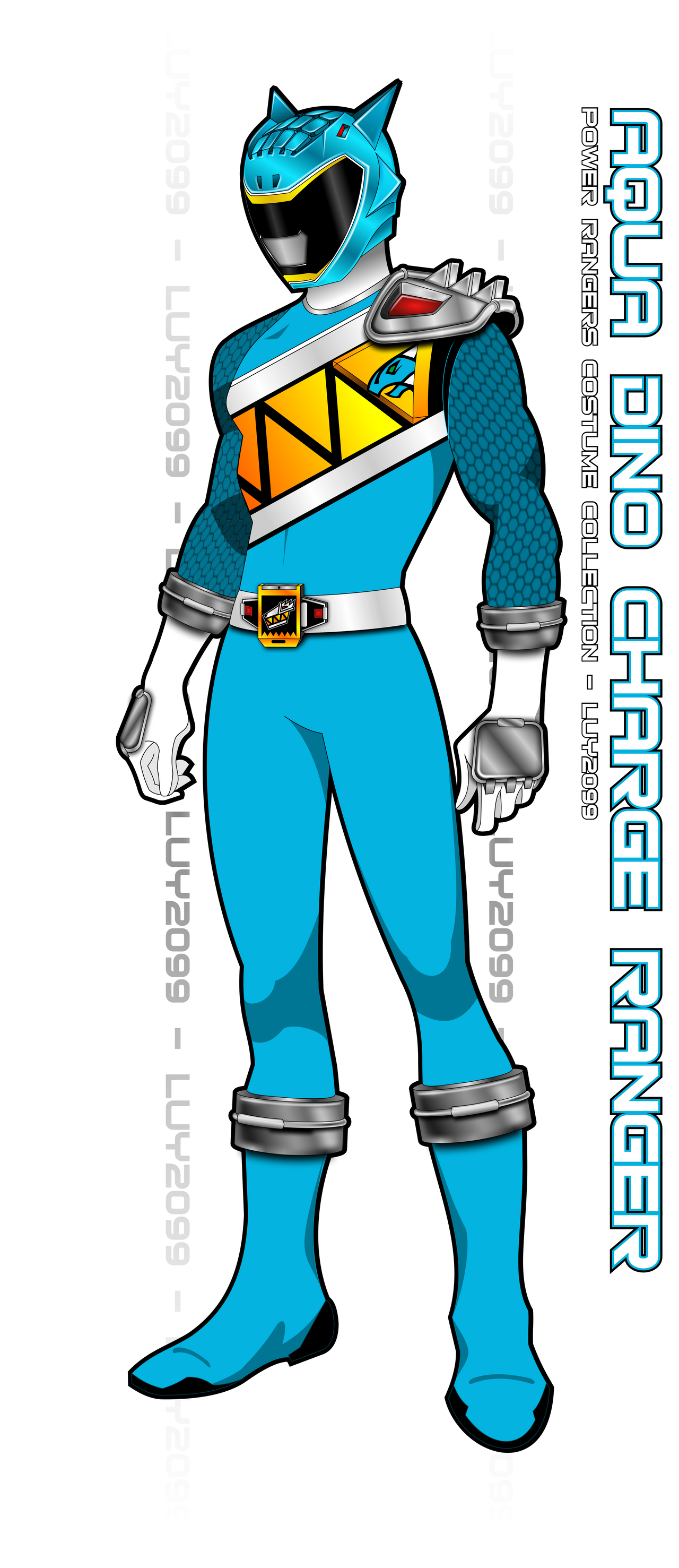Dino Charge Aqua Ranger by Luy2099 on DeviantArt
