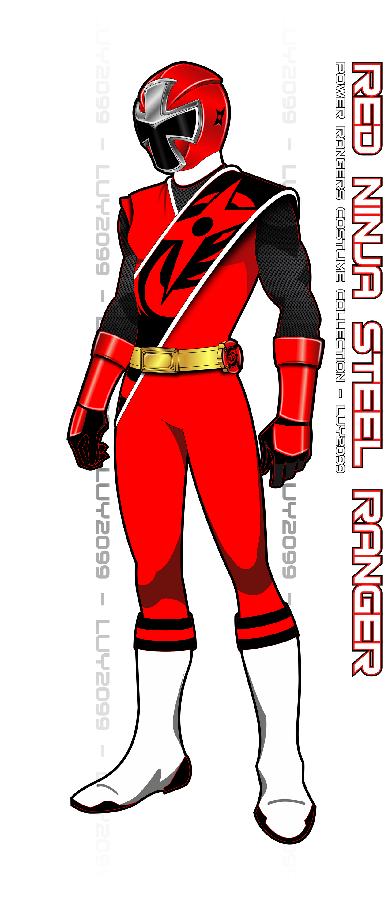 Ninja Steel Red Ranger by Luy2099 on DeviantArt
