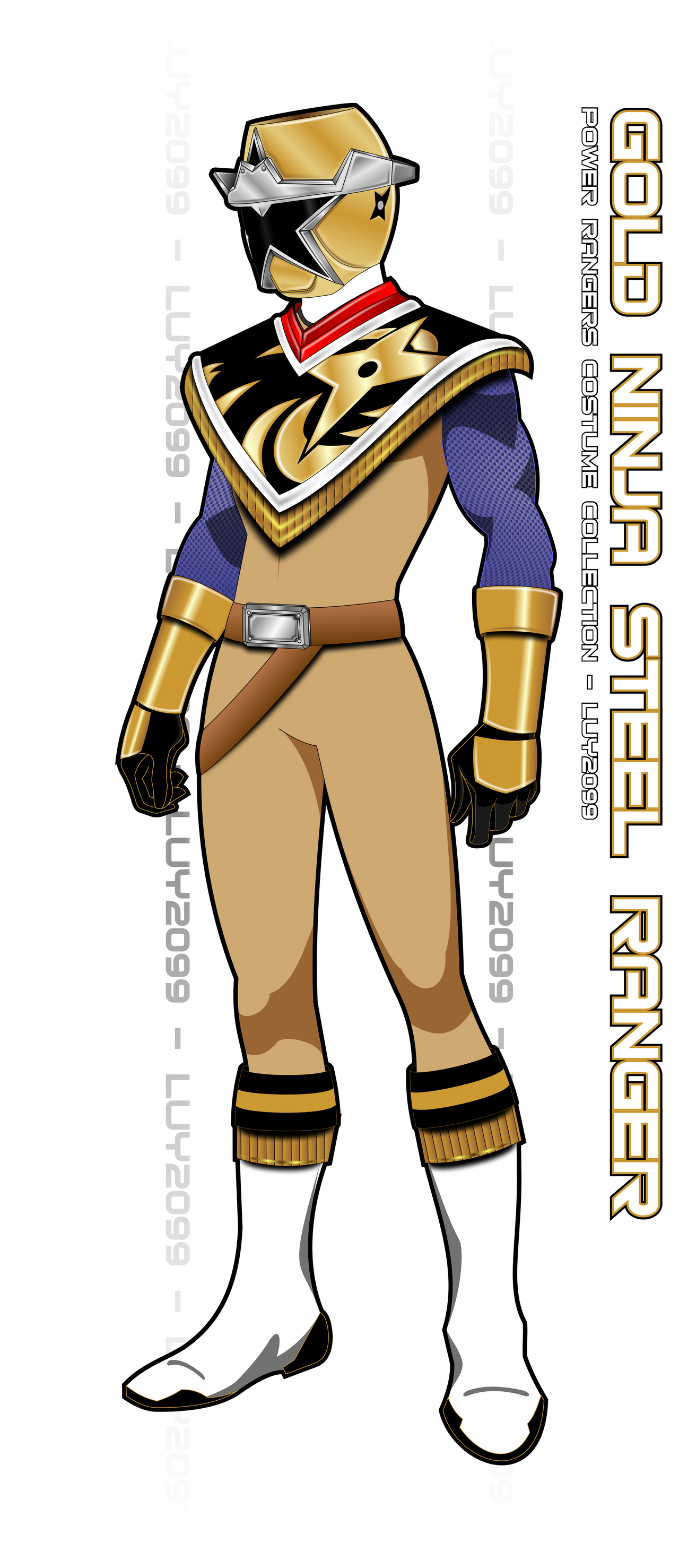Ninja Steel Gold Ranger by Luy2099 on DeviantArt