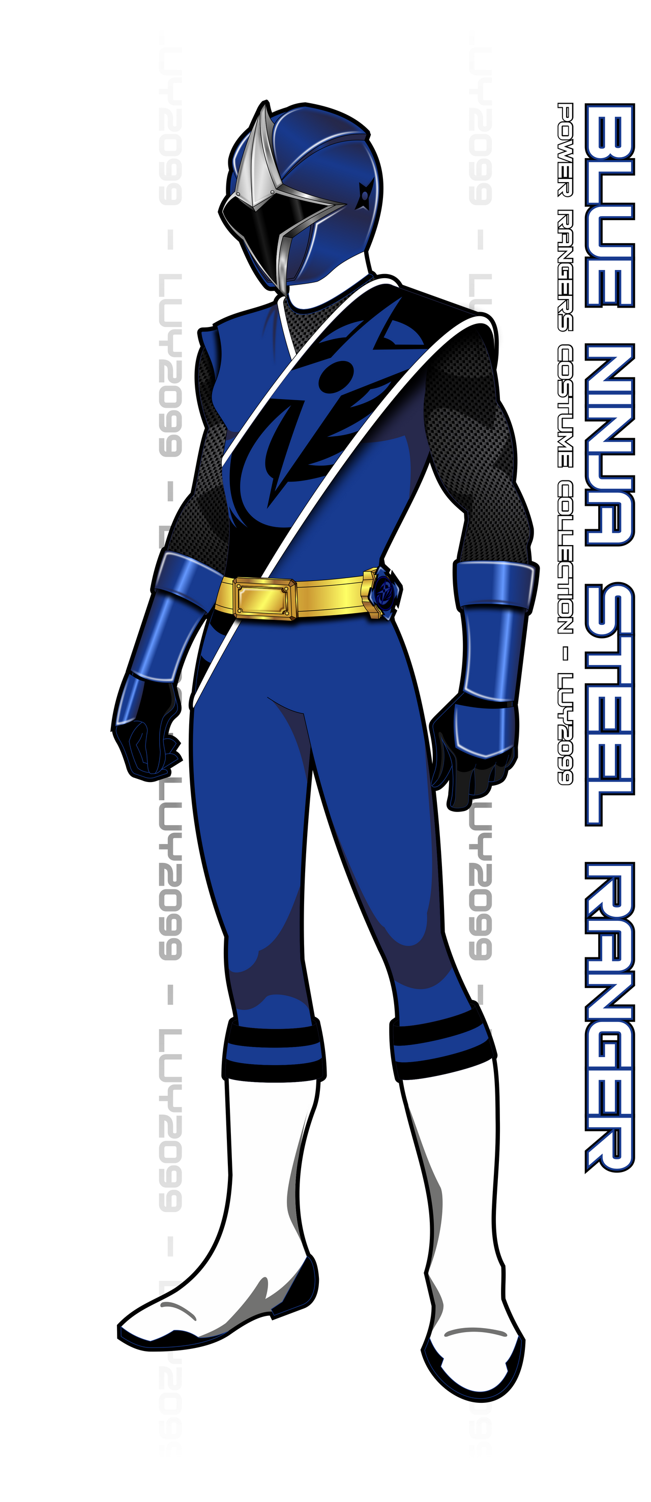 Blue Ranger Side Pic Ninja Steel Blue Ranger by Luy2099 on DeviantArt