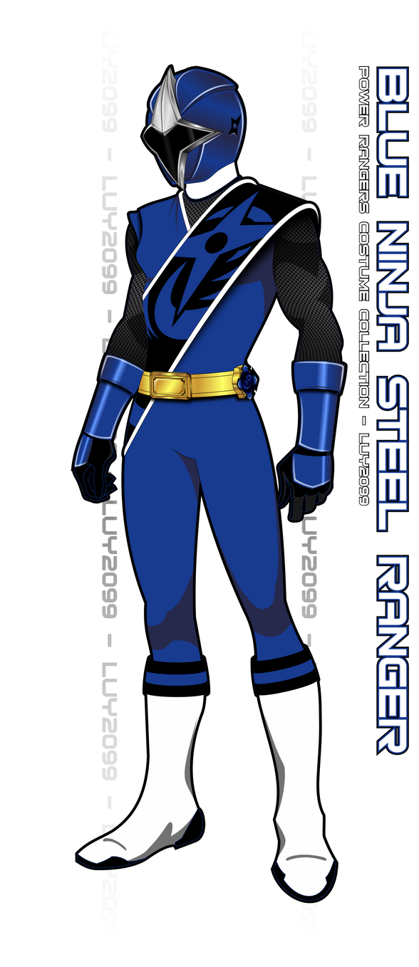 Ninja Ranger Render Deviantart Ninja Steel Blue Ranger by Luy2099 on DeviantArt