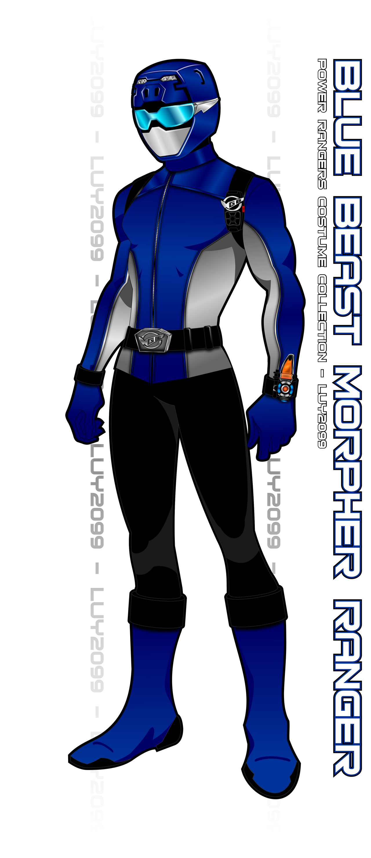 Beast Morpher Blue Ranger by Luy2099 on DeviantArt