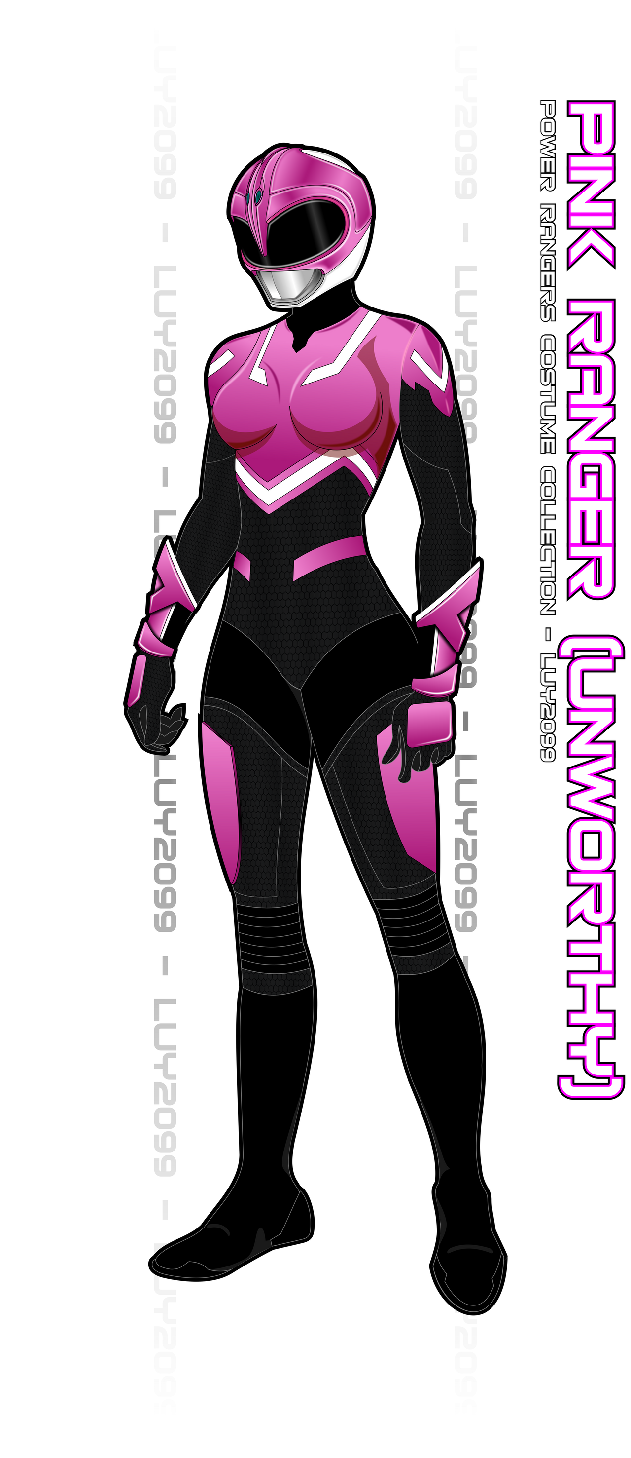 Unworthy Pink Ranger by Luy2099 on DeviantArt