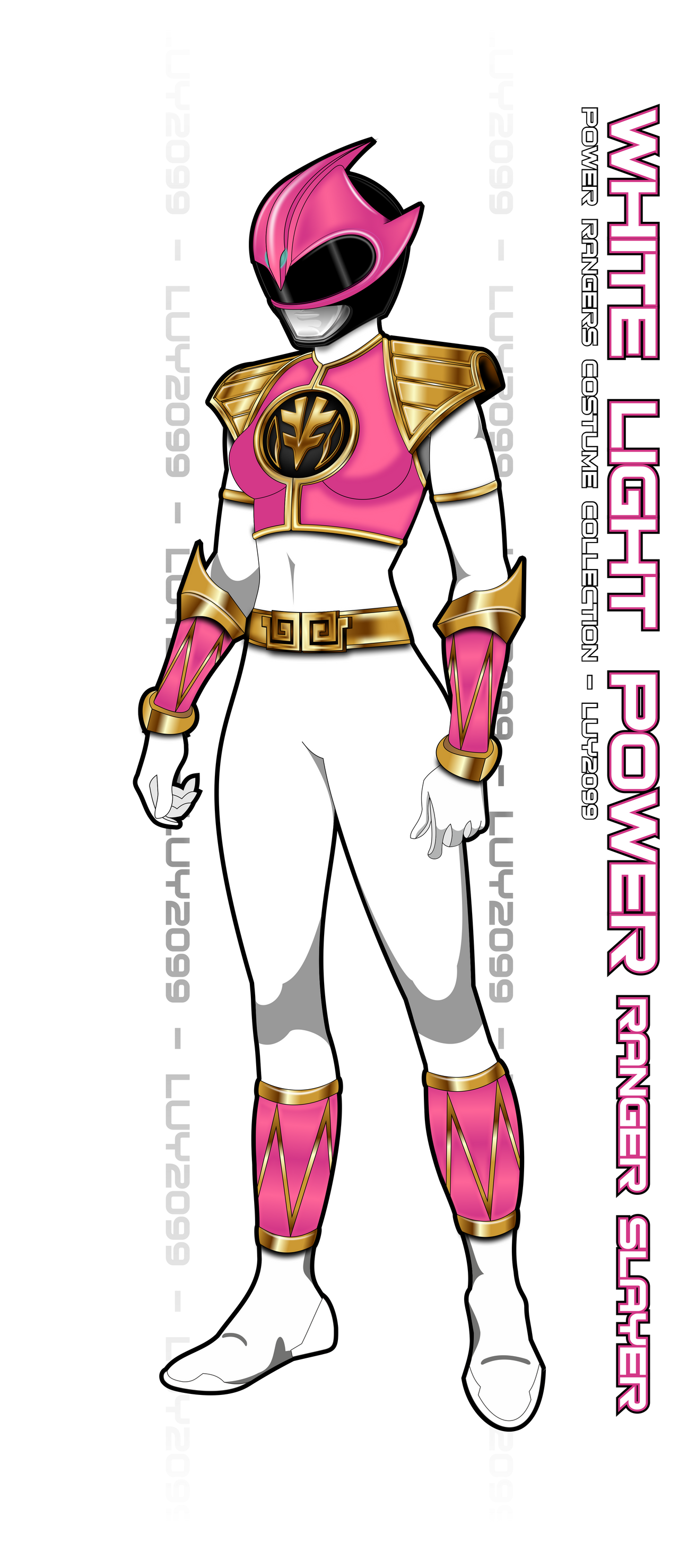 Power Ranger Word Light White Light Power Ranger Slayer by Luy2099 on DeviantArt