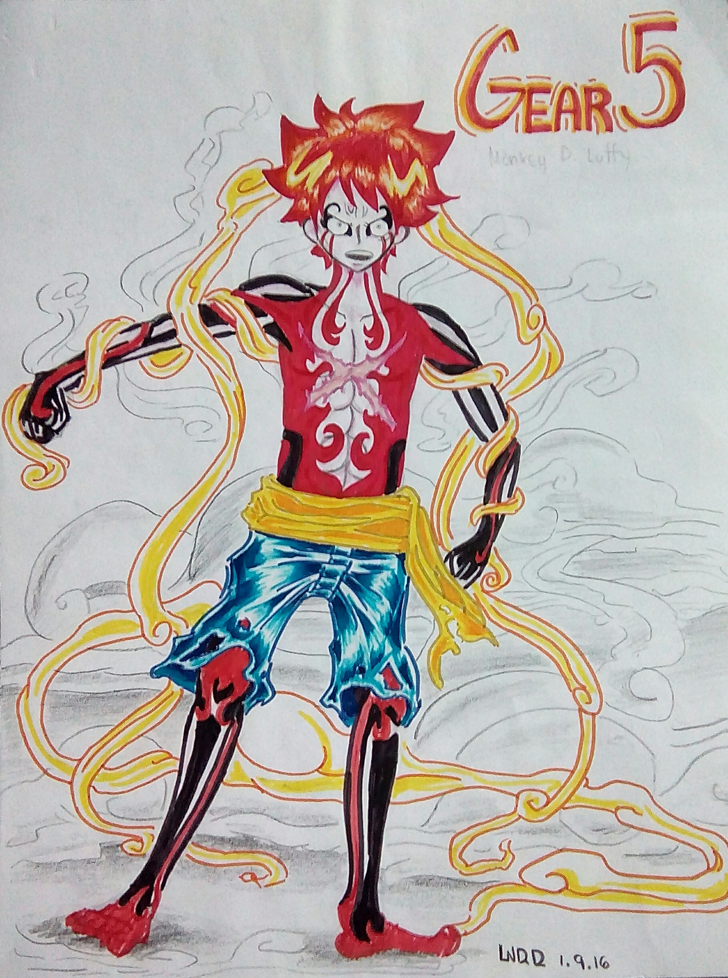 Luffy All Gears by Mervp on DeviantArt